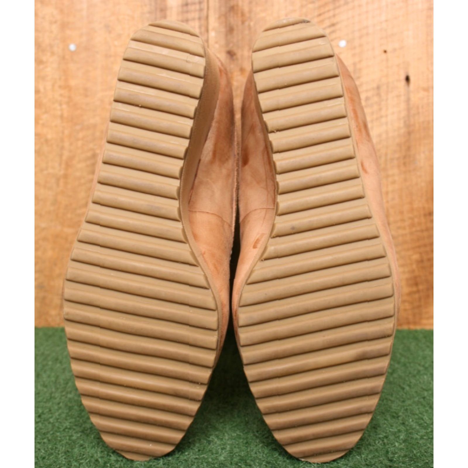 Vintage VINTAGE L.L. BEAN Boots Tan Leather & Suede Shearling Lined Wedge Heel Sz. 7.5 M Women Shoe Boot Size US 8 / IT 38 - 4 Thumbnail