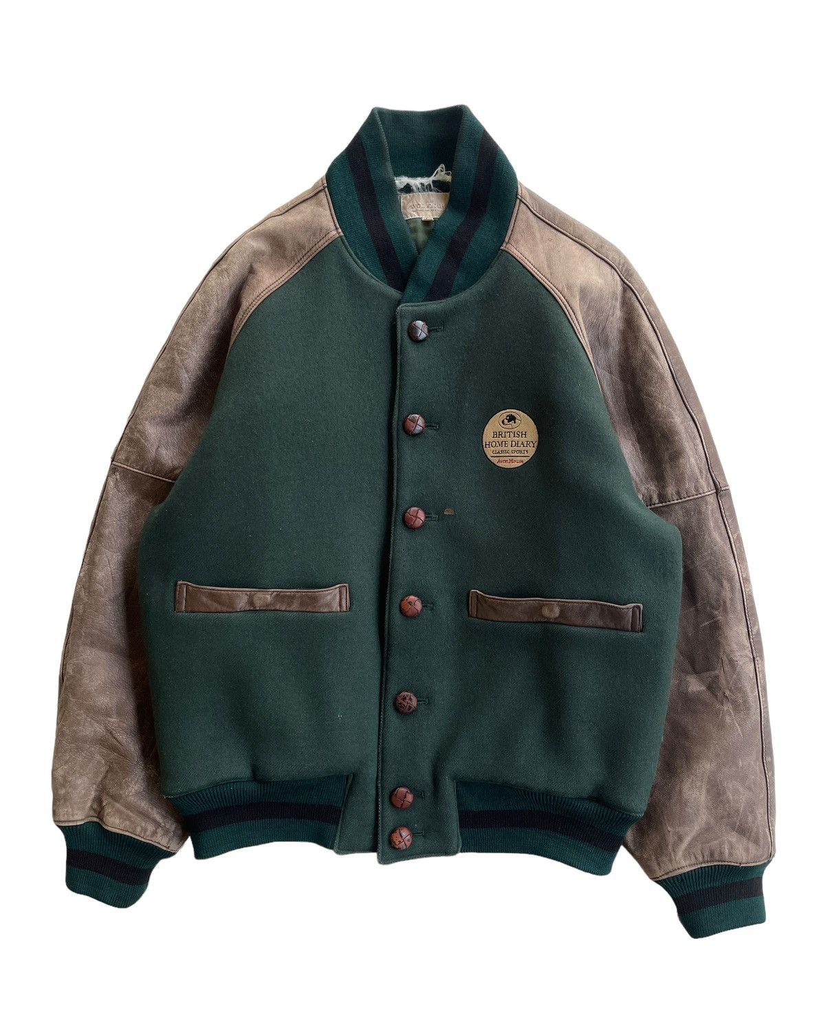 Vintage Vintage Varsity Jacket Distressed Size US L / EU 52-54 / 3 - 1 Thumbnail