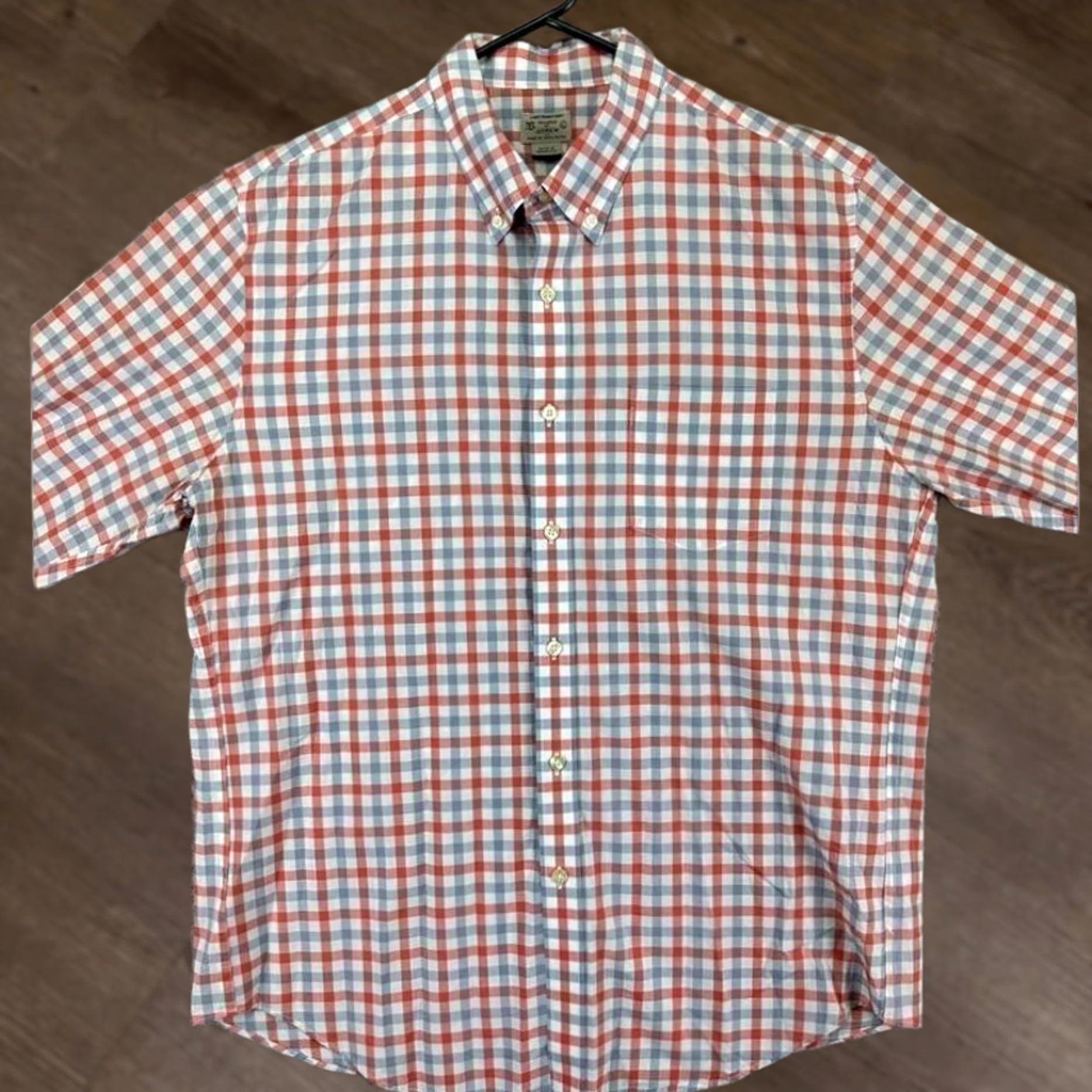 J.Crew J.CREW Button-Down Shirt Mens Large Red/Blue Plaid Lightweight Long Sleeve Shirt Size US L / EU 52-54 / 3 - 1 Thumbnail