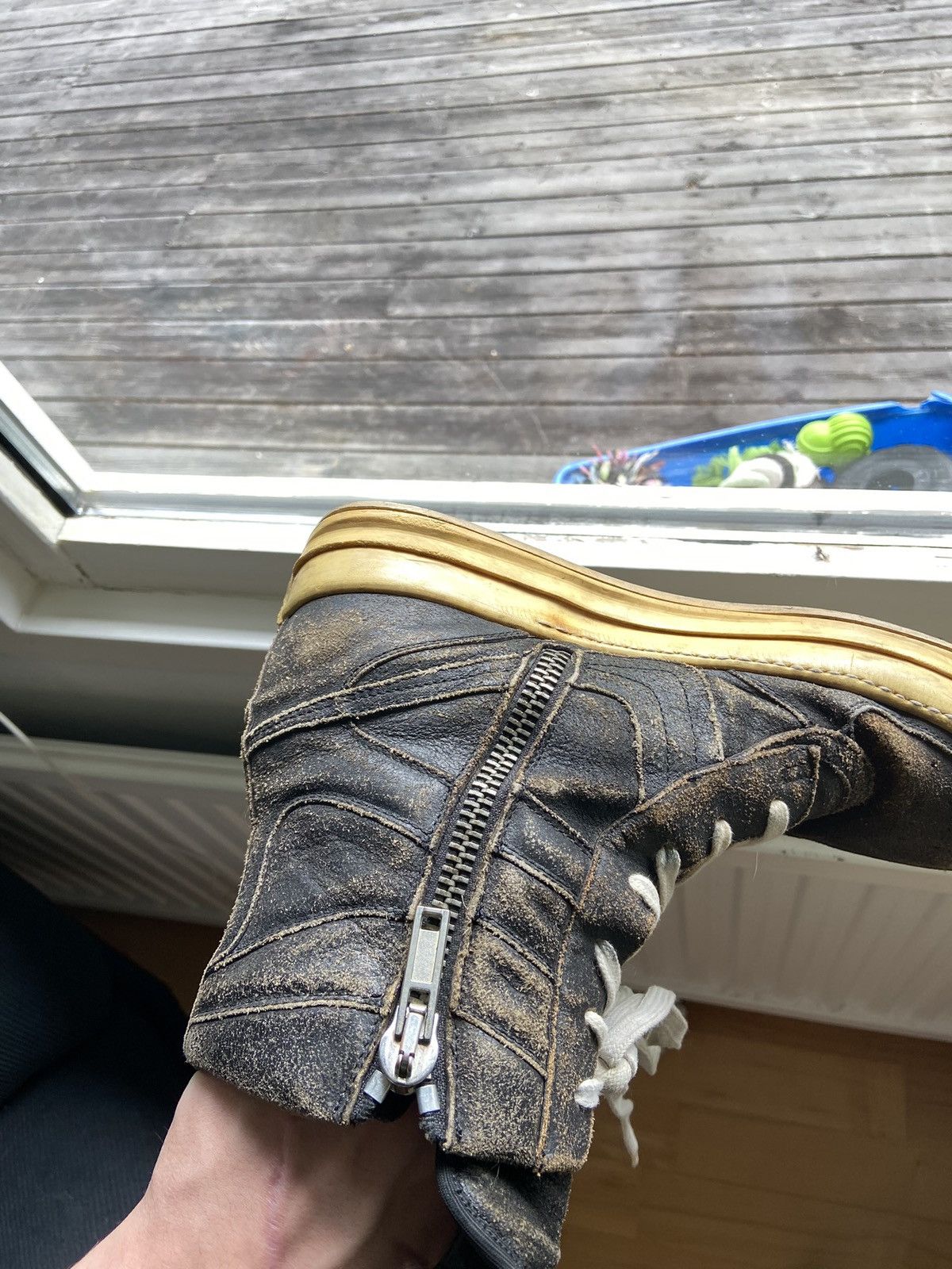 Rick Owens Rick Owens - Dunk’s blistered leather Size US 9.5 / EU 42-43 - 5 Thumbnail