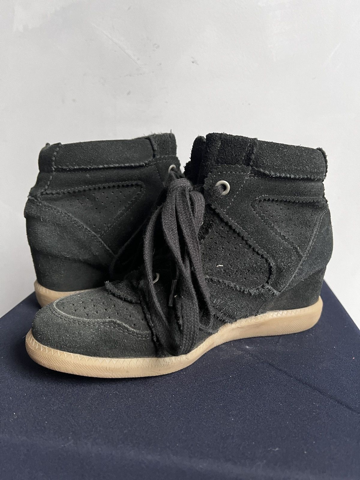 If Six Was Nine Isabel Marant style Baskets black suede femme shoes man 40 Size US 10 / IT 40 - 8 Thumbnail