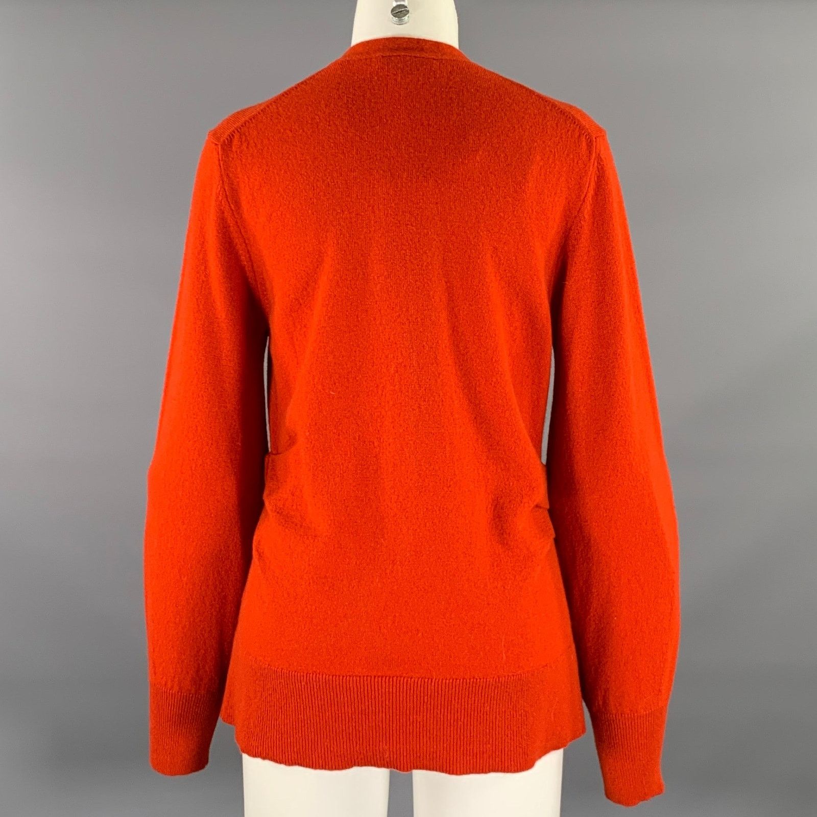 Veronica Beard VERONICA BEARD Size M Rust Cashmere Cardigan Sweater Size M / US 6-8 / IT 42-44 - 3 Thumbnail