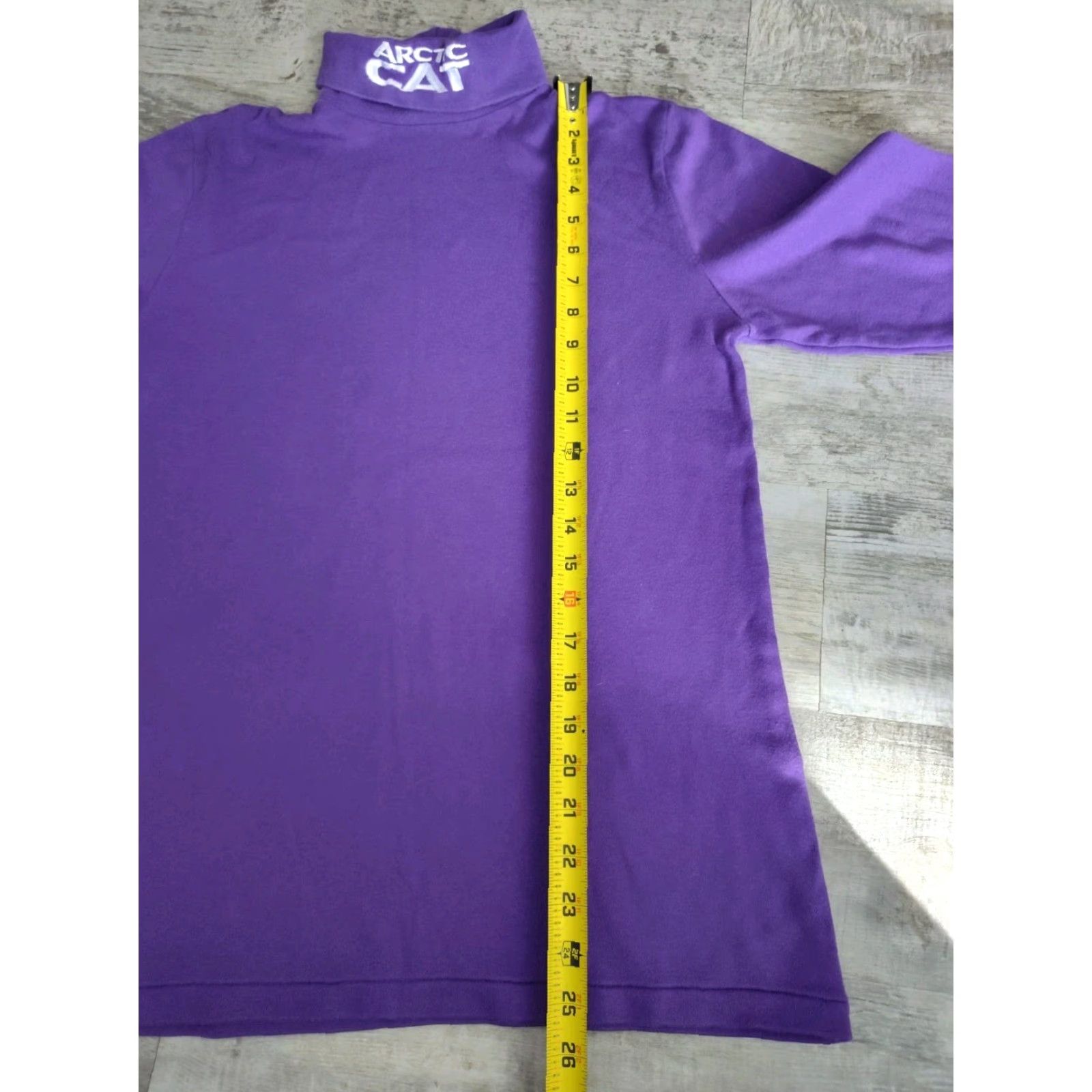 Vintage VINTAGE Arctic Cat Turtleneck Shirt Long Sleeve Unisex Adults Small Purple 90s Winter Cozy Made in USA Size US S / EU 44-46 / 1 - 7 Thumbnail