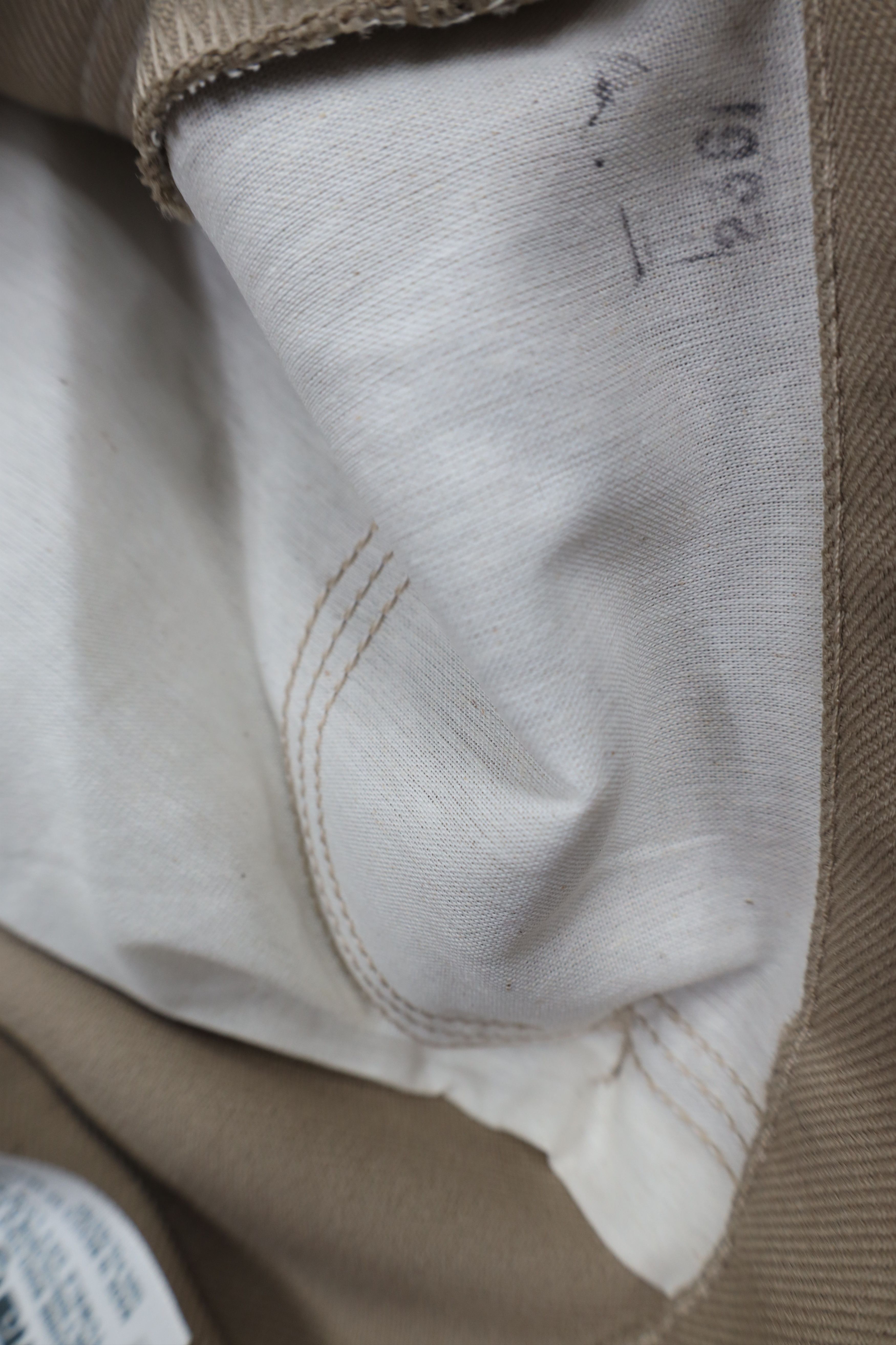 Vintage × Wrangler Vintage 90s Wrangler Knit Flared Wide Leg Chino Pants Tan Size US 42 / EU 58 - 9 Thumbnail