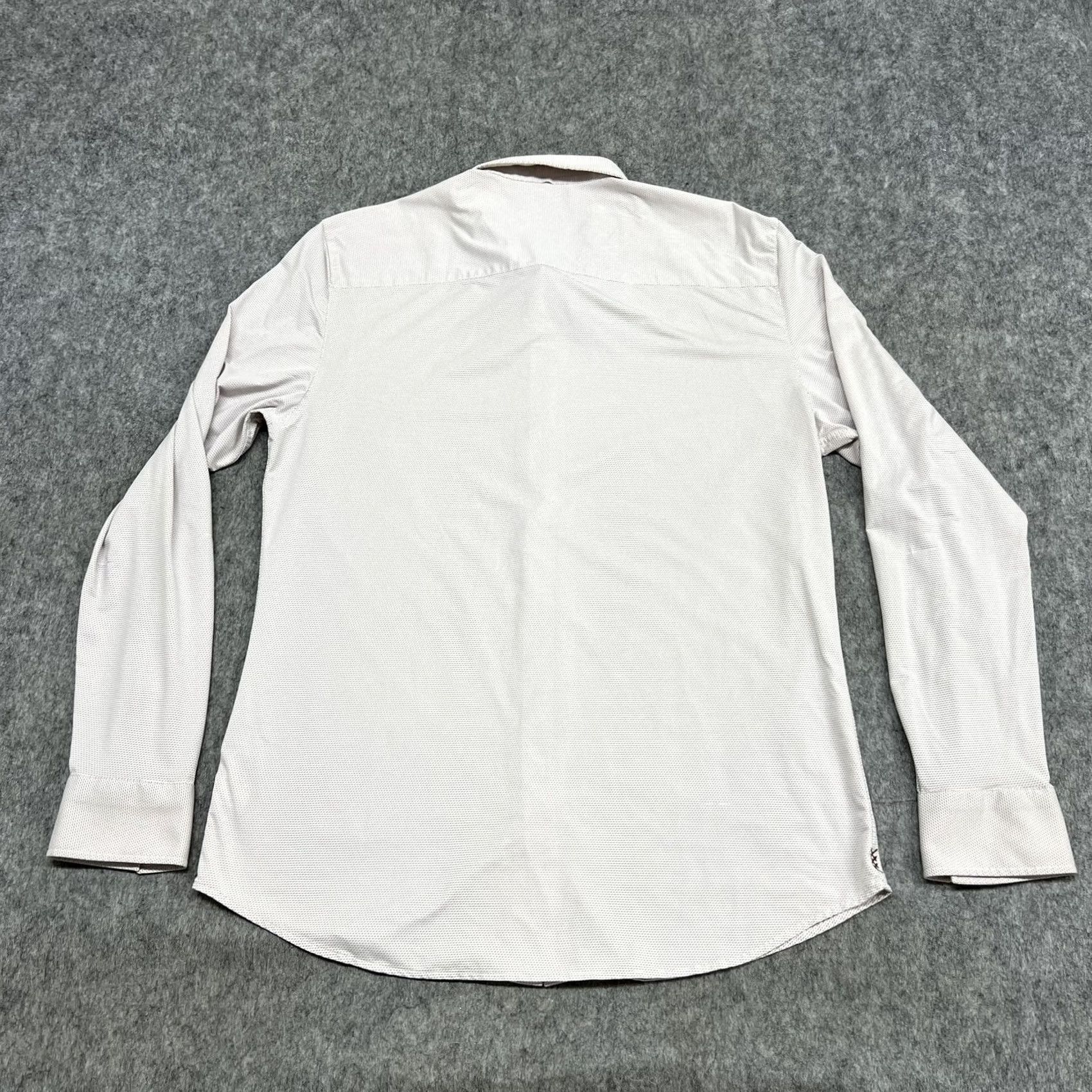 Rhone Rhone Shirt Mens M White Stripe Regular Stretch Dress Work Office Business Size 40R - 2 Thumbnail