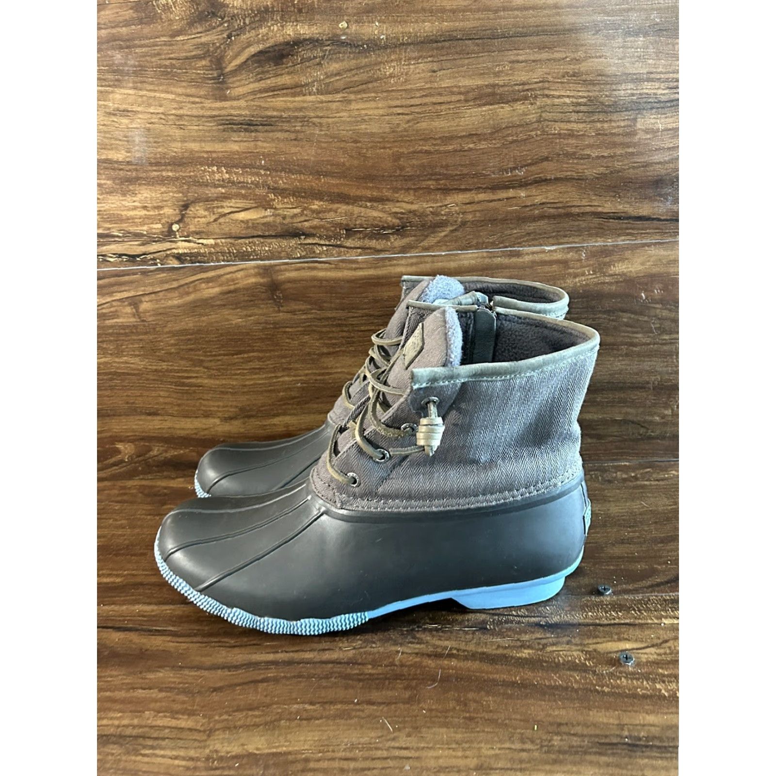 Sperry Sperry Saltwater Top-Sider Women Boots 9.5 Duck Waterproof Rubber Brown Size US 10 / IT 40 - 2 Thumbnail