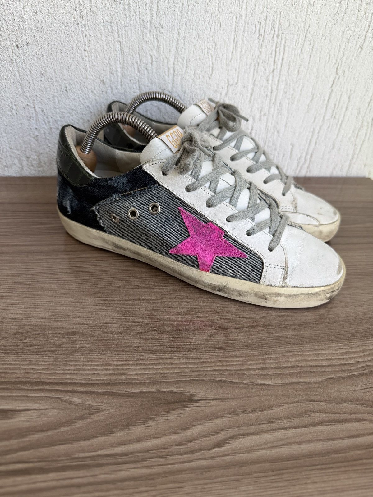 Golden Goose Pink star superstar trainers Size US 8 / IT 38 - 1 Thumbnail