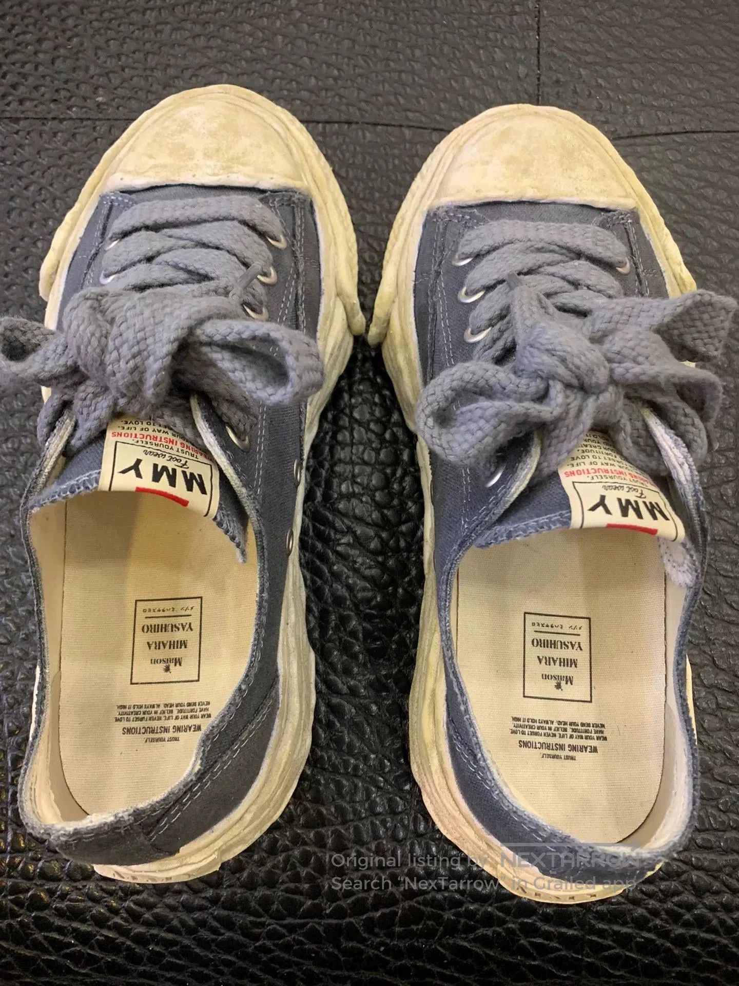 Maison MIHARA YASUHIRO casual canvas sneakers with worn effect. Size US 10 / EU 43 - 4 Thumbnail