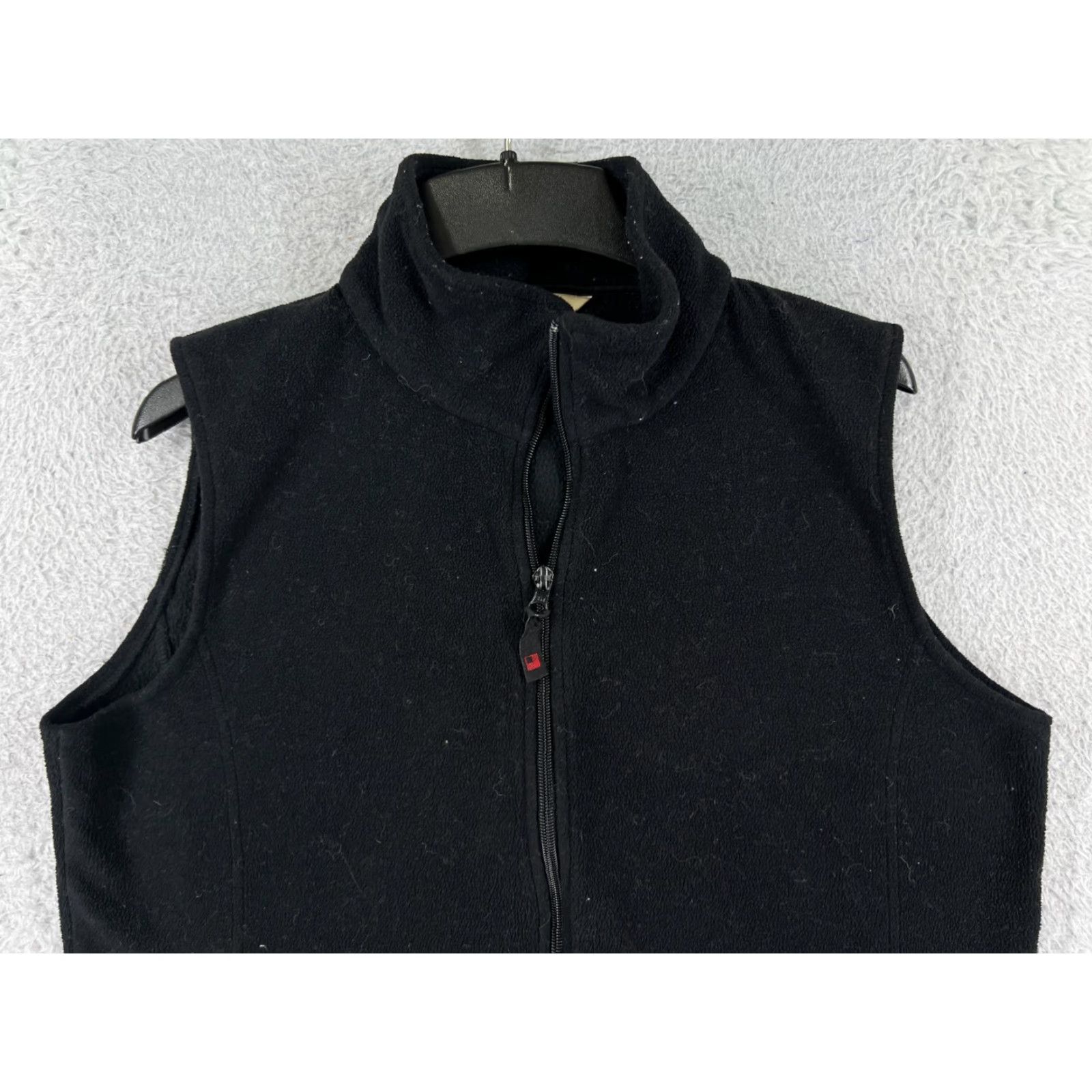 Vintage Woolrich Vest Womens Medium Black Full Zip Polyester Fleece Zip Pockets Size XL / US 12-14 / IT 48-50 - 7 Thumbnail