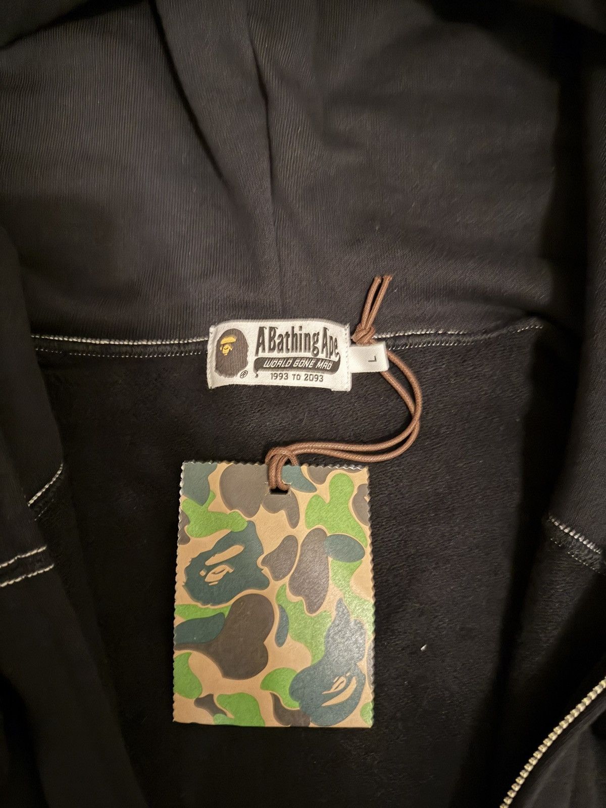 Bape BAPE Contrast Stitching Relaxed Fit Full-Zip Shark Hoodie Size US L / EU 52-54 / 3 - 6 Thumbnail
