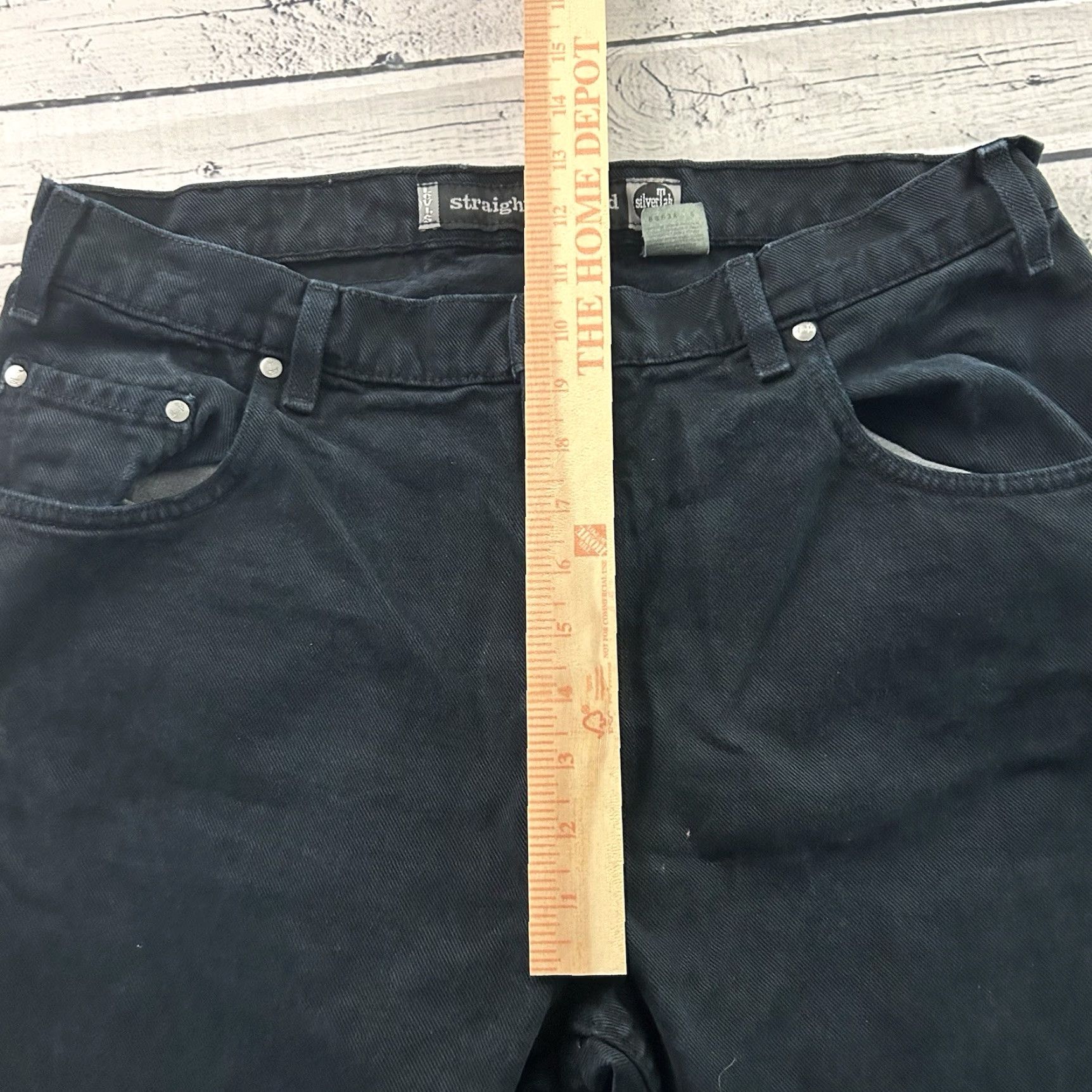 Levi's VINTAGE Levi's Silver Tab Jeans Men 35x30 Dark Navy 5-Pocket Straight Denim Relaxed Slim Fit Shirts? Size US 35 - 6 Thumbnail