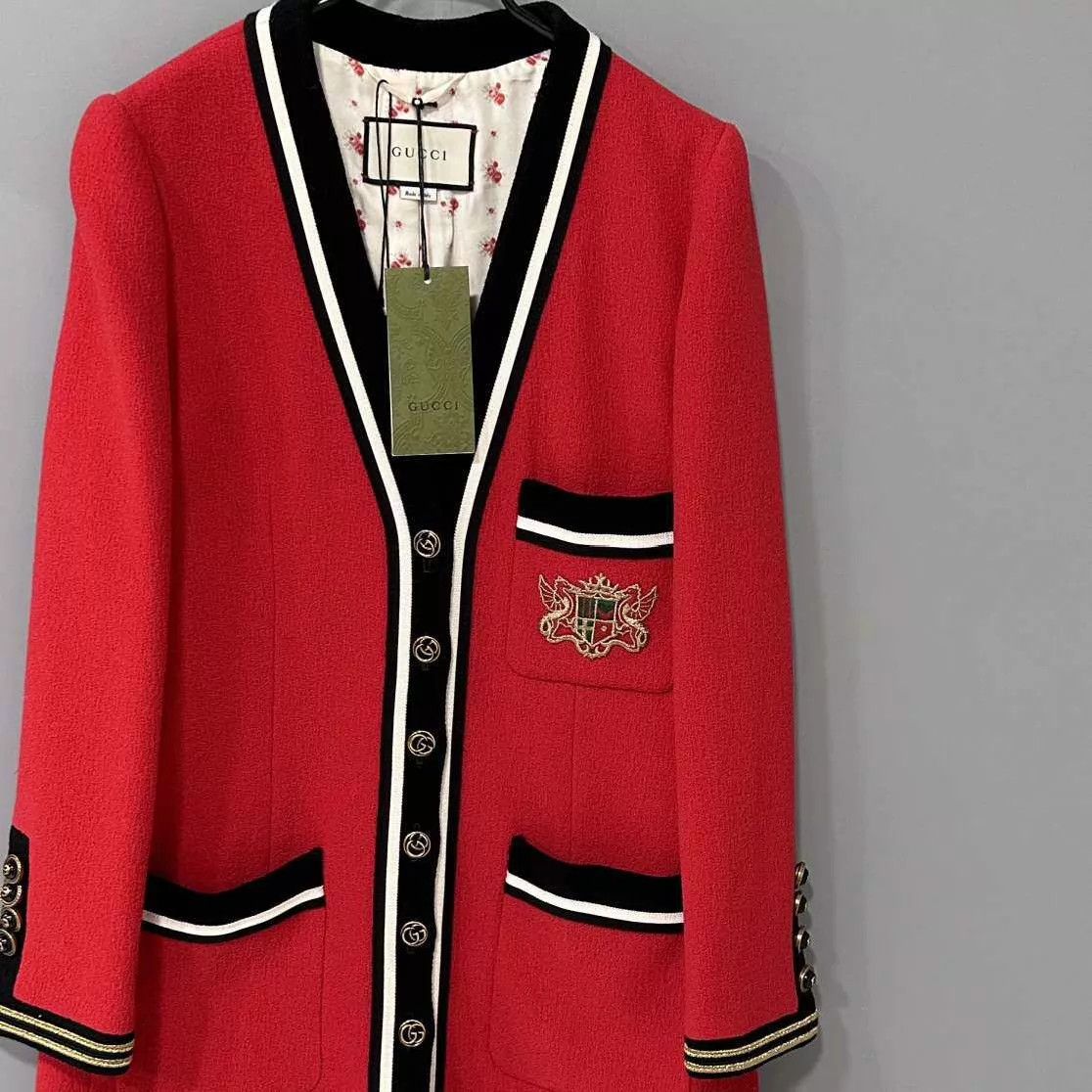 Gucci GUCCI Women's Preppy Logo Cardigan Size 40 New Size S / US 4 / IT 40 - 2 Thumbnail