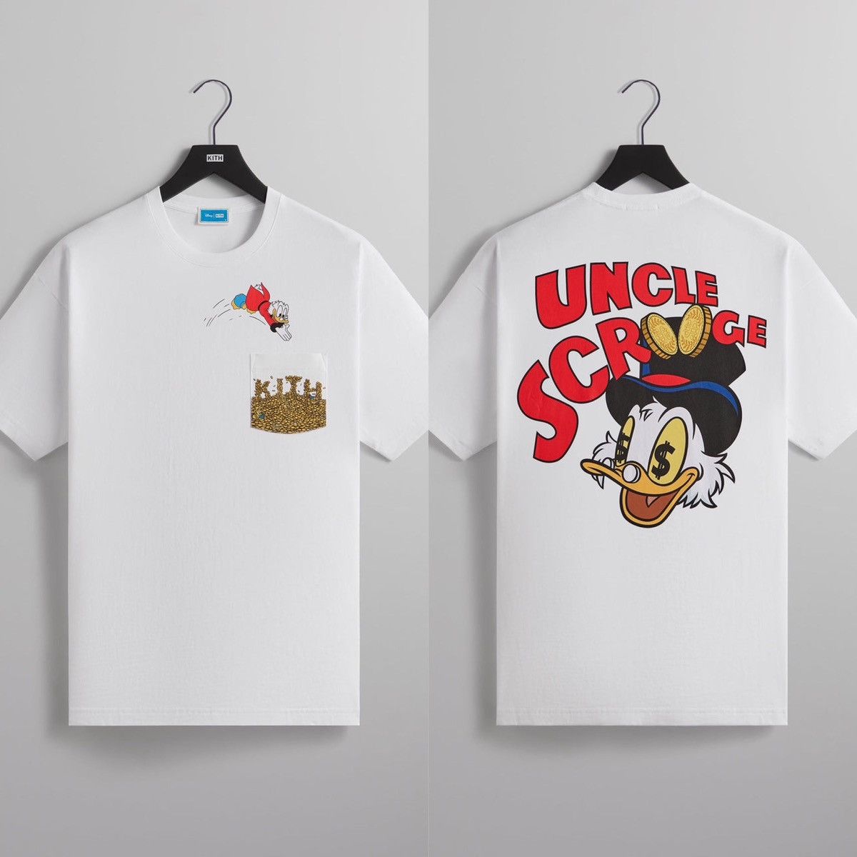 Disney × Kith Kith x Disney Donald Duck Scrooge Coins Pocket Tee  