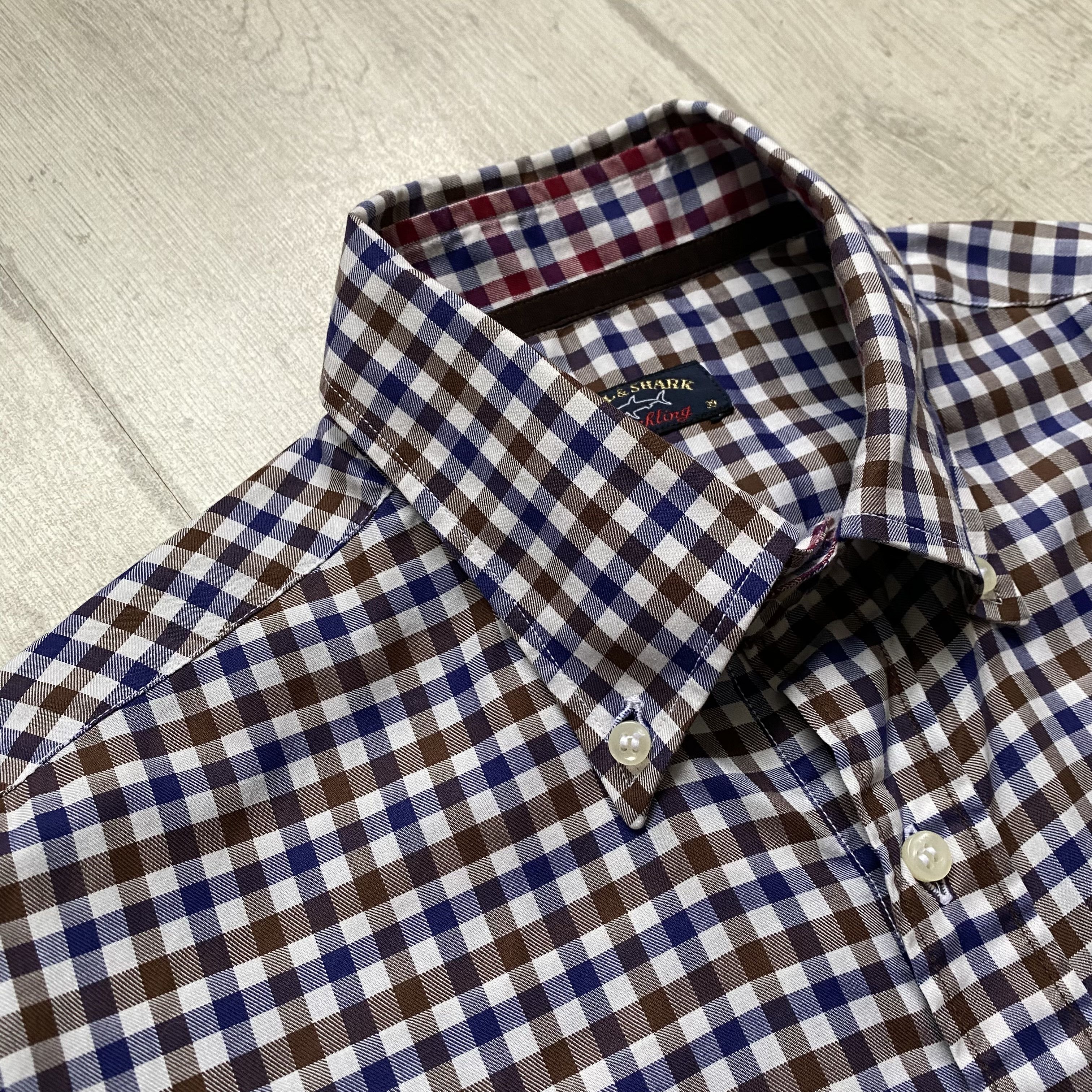 Paul & Shark 🛥️ Paul & Shark Yachting shirt checkered plaid small logo Size US M / EU 48-50 / 2 - 5 Thumbnail