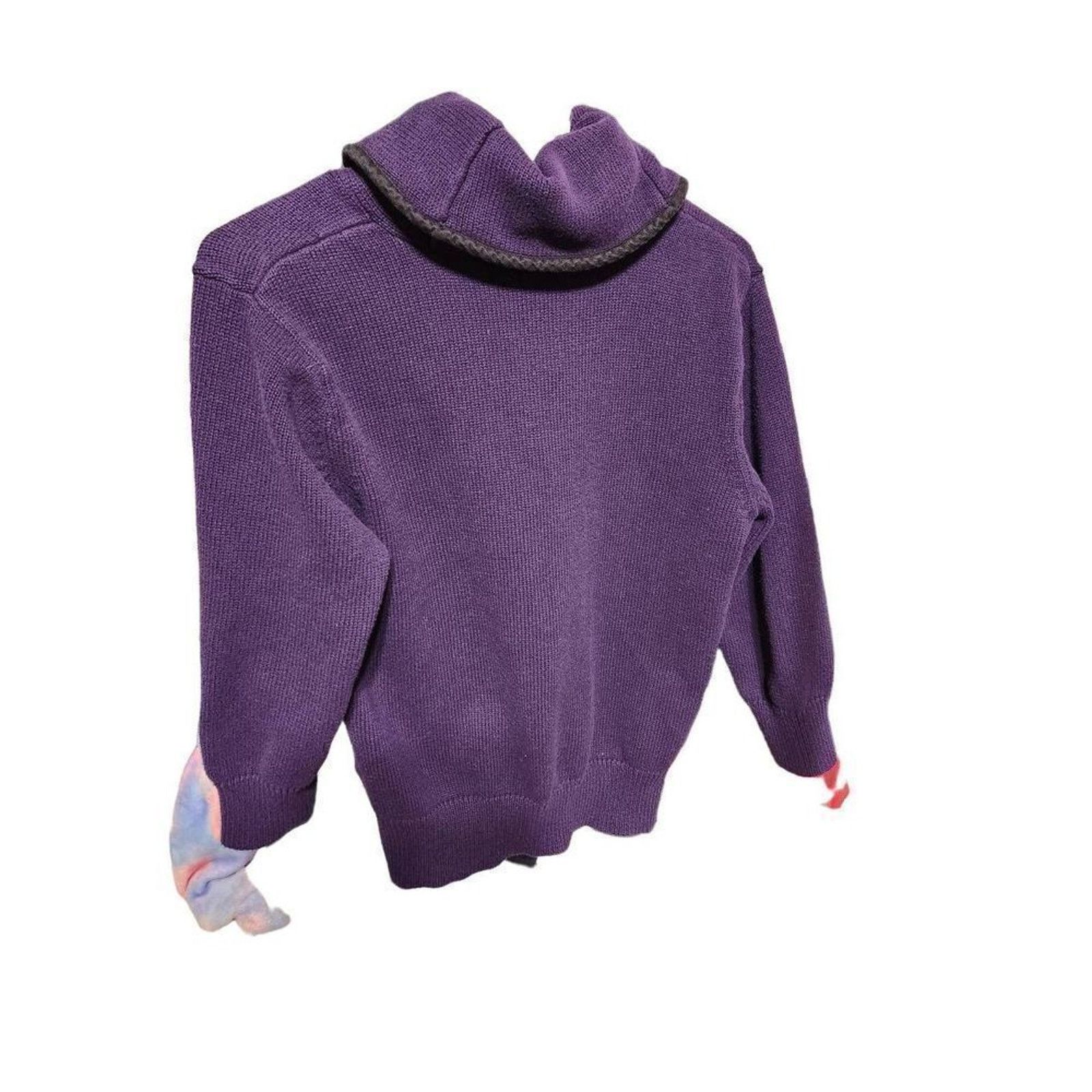 Chaps Chaps L juniors purple top long sleeve sweater Size L / US 10 / IT 46 - 6 Thumbnail