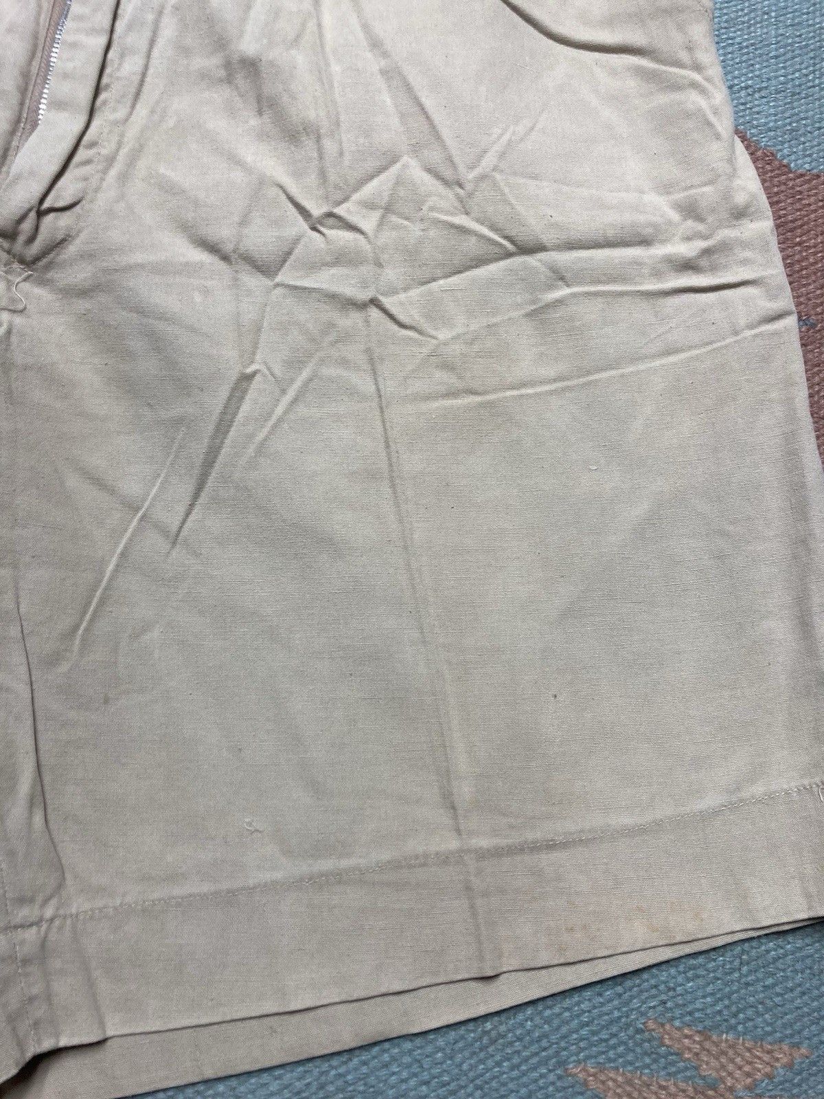 Vintage 70s lightweight cotton shorts khaki tan casual men’s 33 Size US 33 - 3 Thumbnail