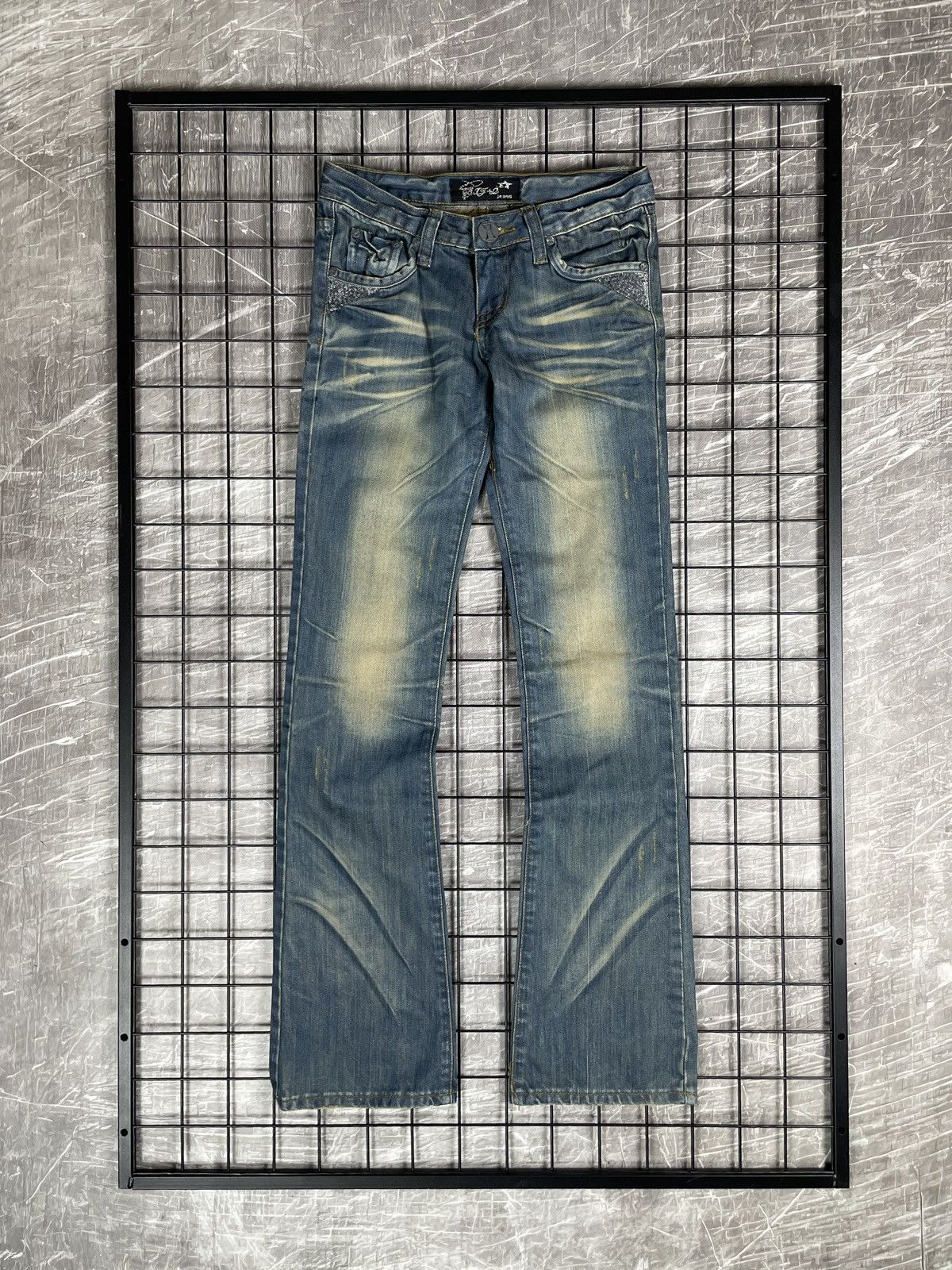 Tornado Mart 00s Y2K Fade Low Rise Jeans Miss Sixty DG LGB Hysteric Vibe Size 25" / US 0 / IT 36 - 2 Thumbnail