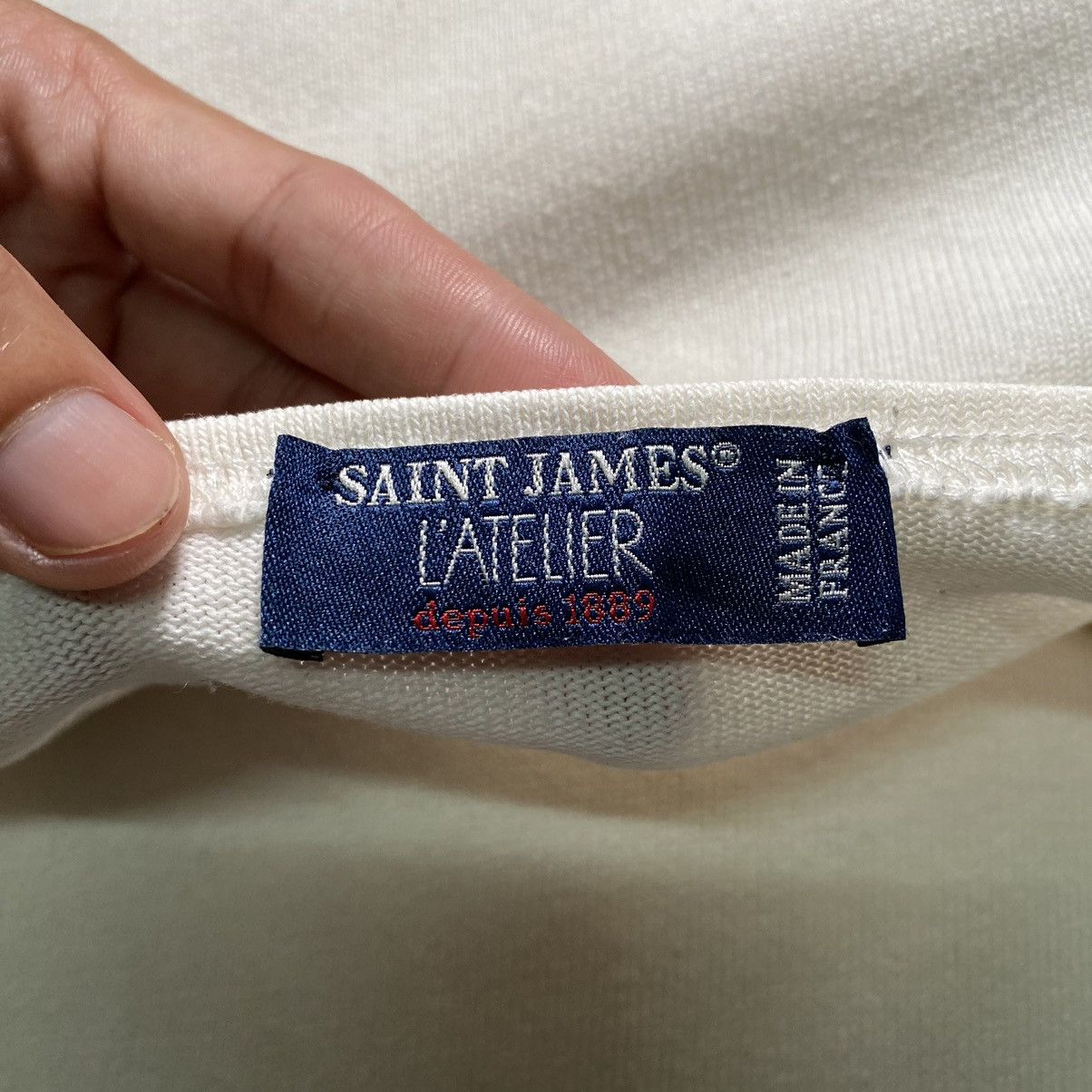 Designer × Saint James Vintage Saint James L’Atelier Longsleeve Shirt Size US S / EU 44-46 / 1 - 5 Thumbnail