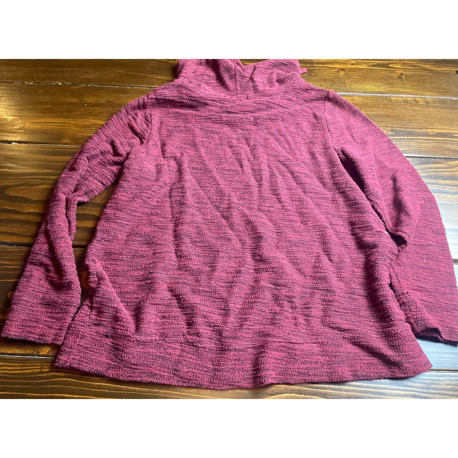 Old Navy Old Navy Sweater, Women, Size L, Burgundy, Cowl Neck, Pullover, Long Sleeve, Solid, Regular, Sweater Title Size L / US 10 / IT 46 - 2 Thumbnail