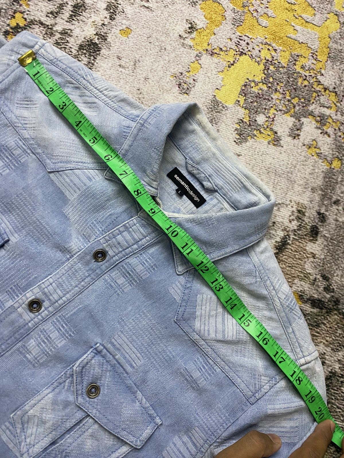 semanticdesign Semantic Design shirt jacket - denim textured patter Size US L / EU 52-54 / 3 - 12 Thumbnail