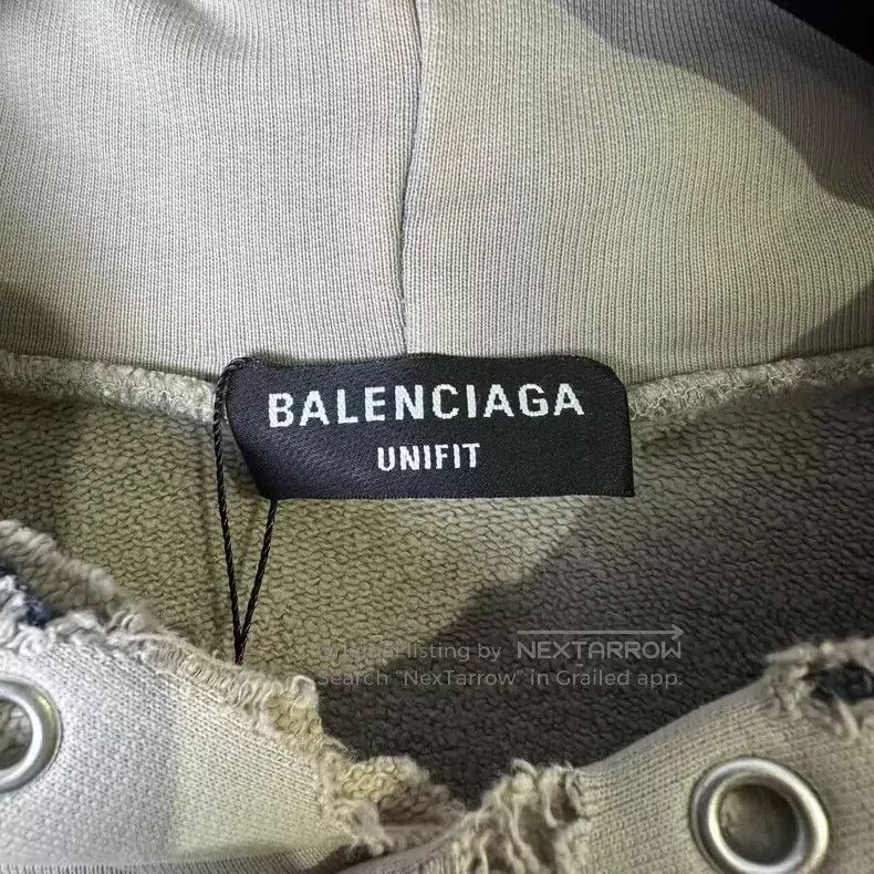 Balenciaga Balenciaga Mosaic Destroyed Hoodie Size US S / EU 44-46 / 1 - 4 Thumbnail