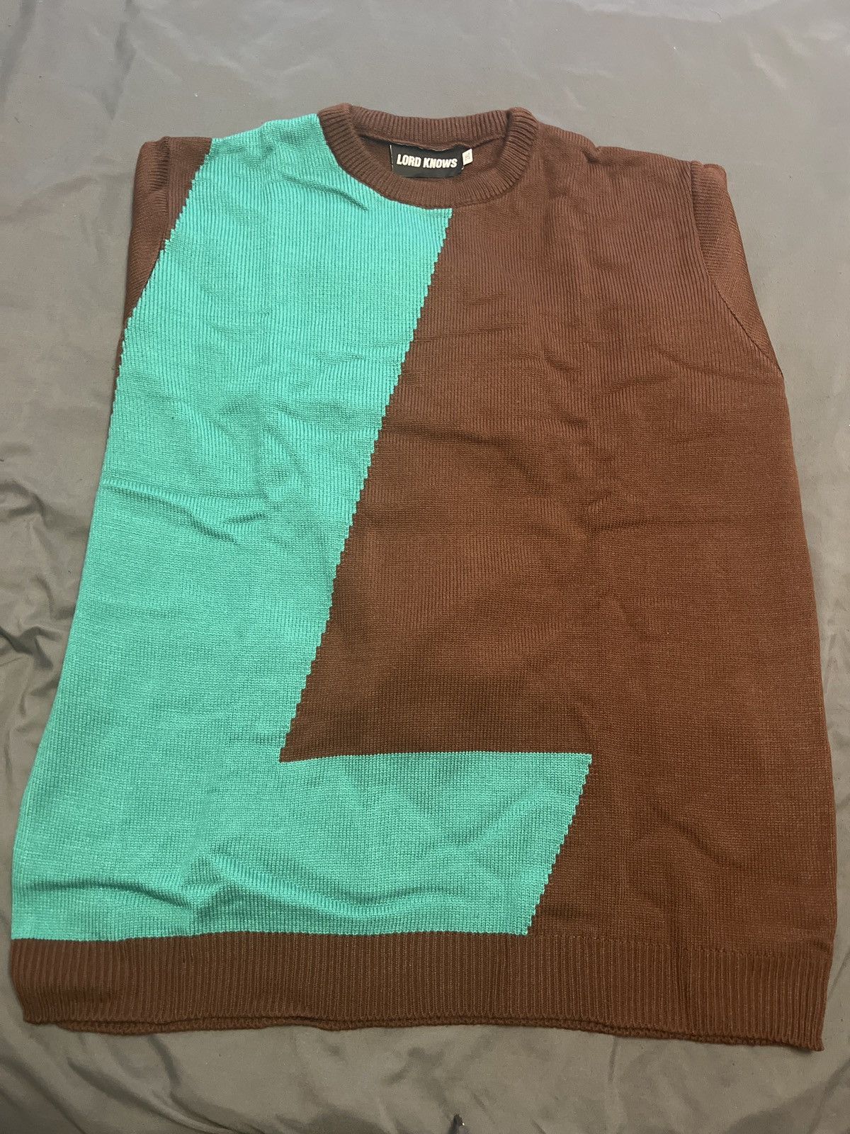 Lxrdknows Lord (LXRD) Knows Big letter knit sweater Size US XXL / EU 58 / 5 - 1 Preview