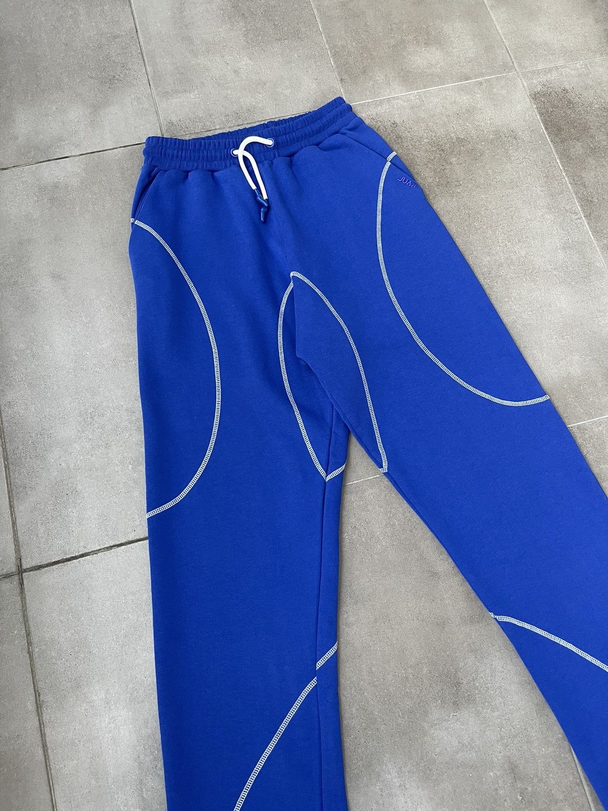 Saul Nash !DS! SS23 Saul Nash Blue Overlock Stitch Lounge Pants Size US 36 / EU 52 - 10 Thumbnail