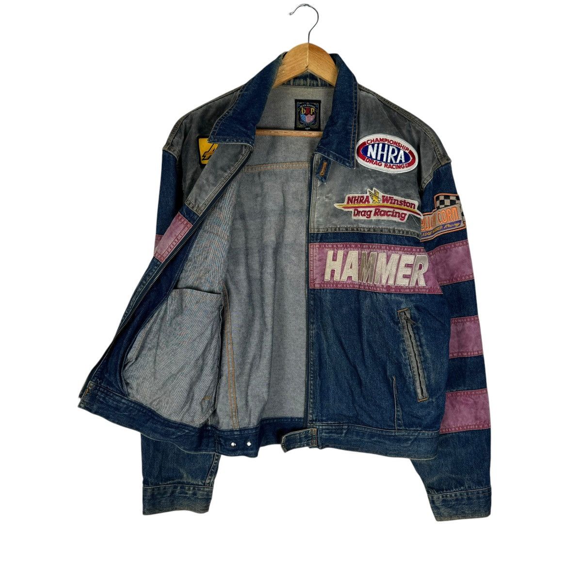 YELLOW CORN ☀️YELLOW CORN DEMIM SLEDGE HAMMER RACING TEAM JACKET Size US M / EU 48-50 / 2 - 8 Thumbnail