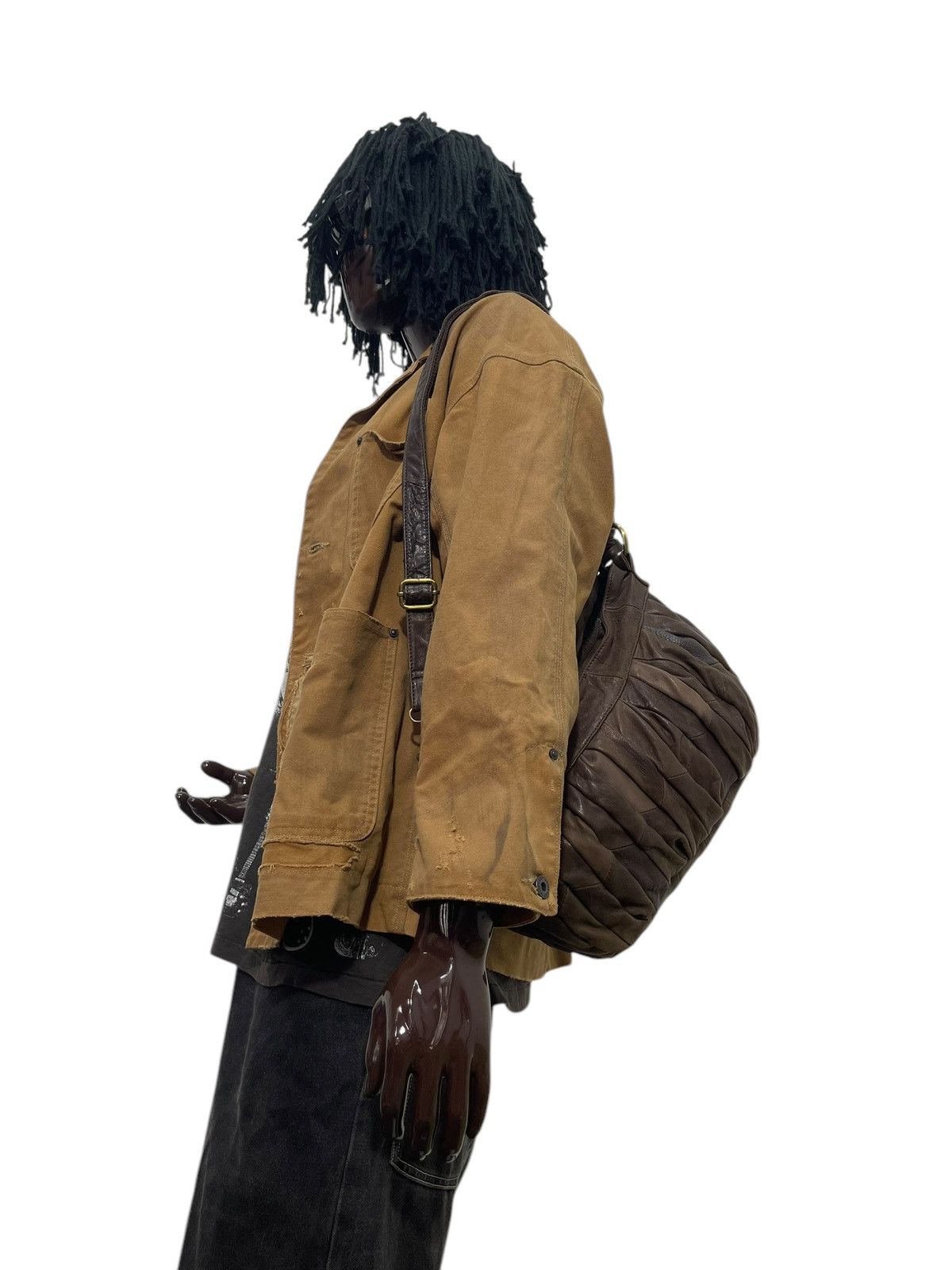 Full Leather Janis Market Pleated Hand Shoulder Bag 1🟩6