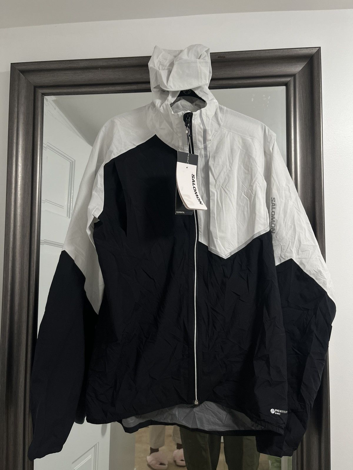 Salomon SALOMON Bonatti Trail Jacket Pertex black and white Size US M / EU 48-50 / 2 - 1 Thumbnail