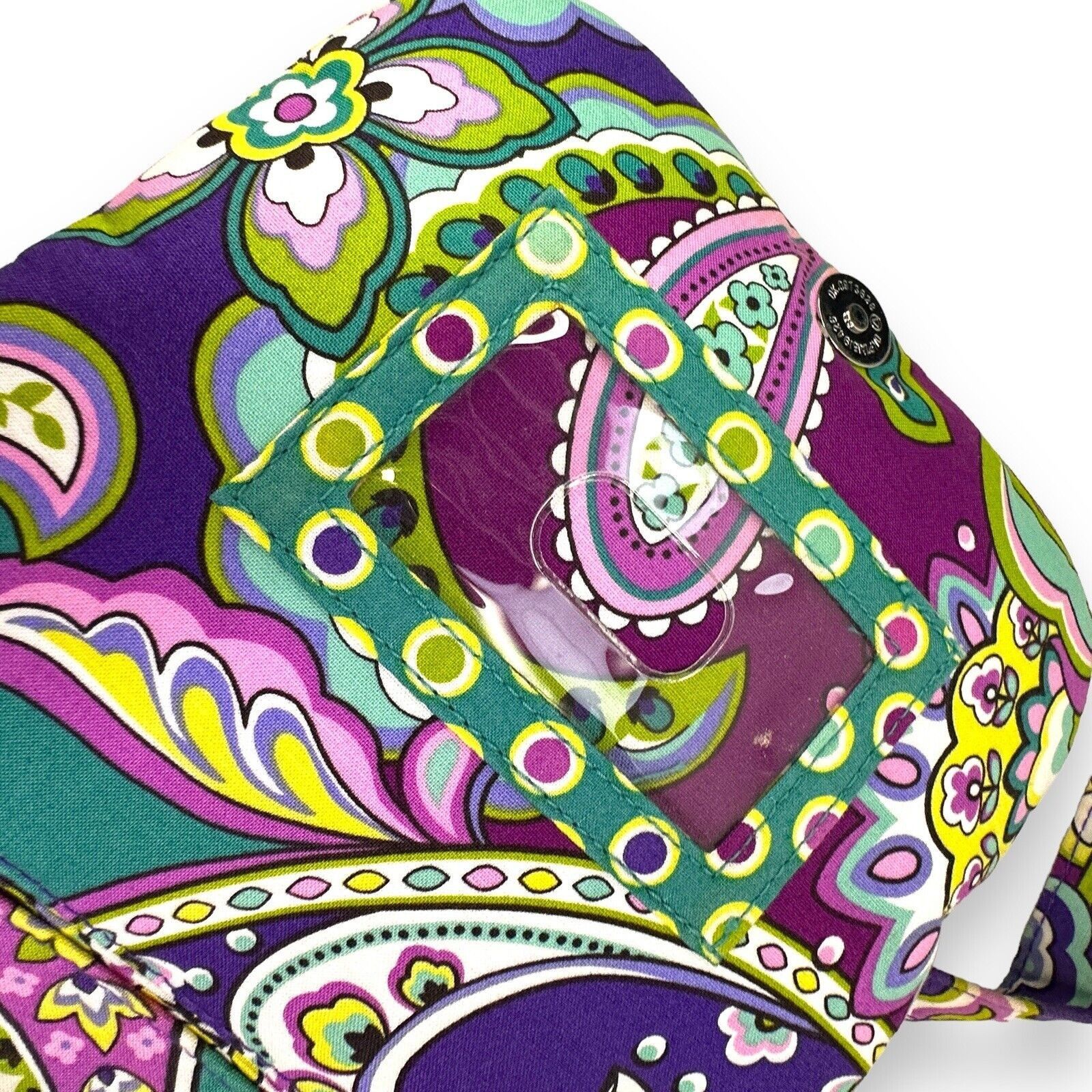 Vera Bradley Vera Bradley Purple Teal Paisley Crossbody Bag Storage EUC Size ONE SIZE - 7 Thumbnail