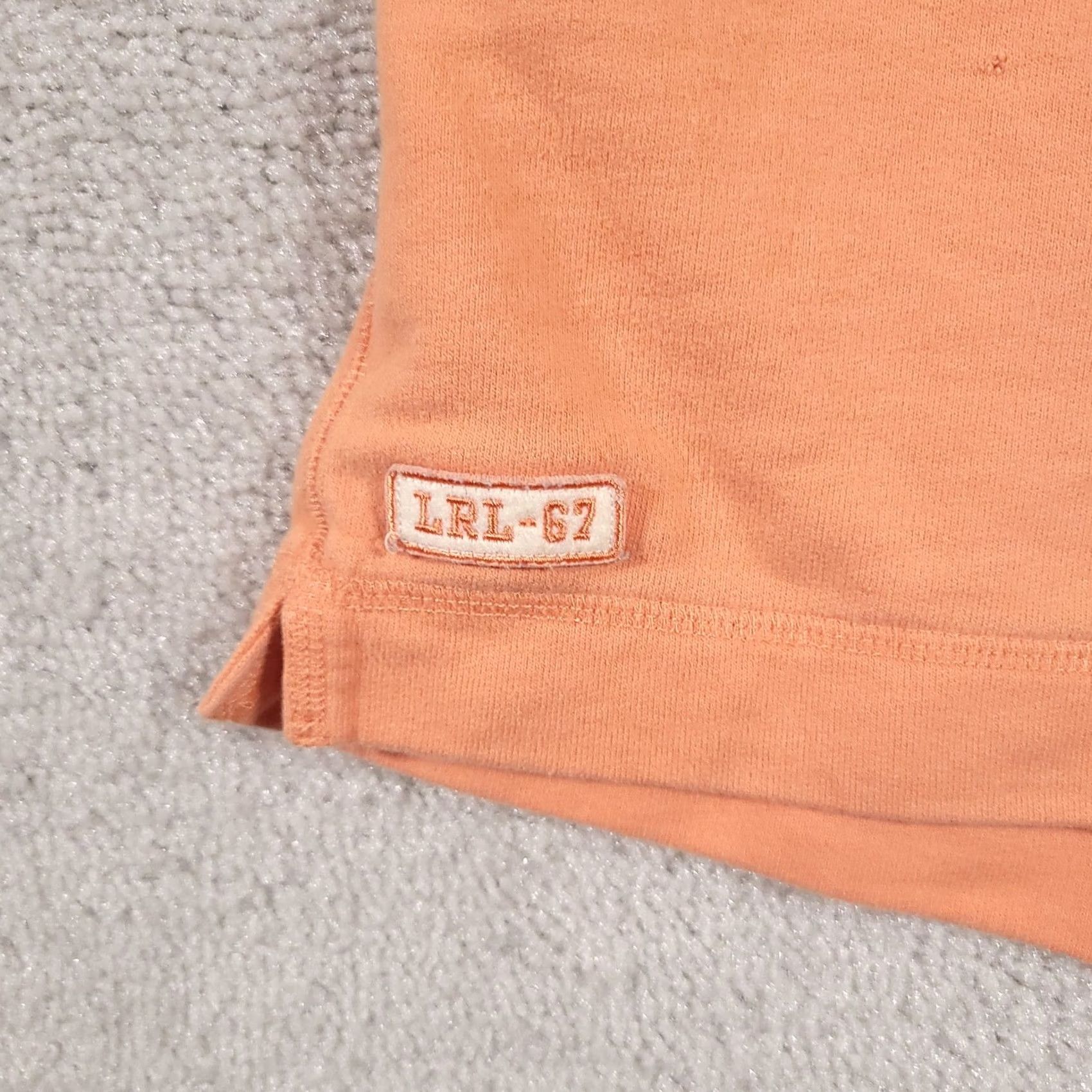 Ralph Lauren Lauren Jeans Co Shorts Womens 1X Orange Drawstring Pockets Lounge Casual LRL-67 Cotton Knit High Rise 6.5in Inseam Womens Size 40" / US 18 - 5 Thumbnail