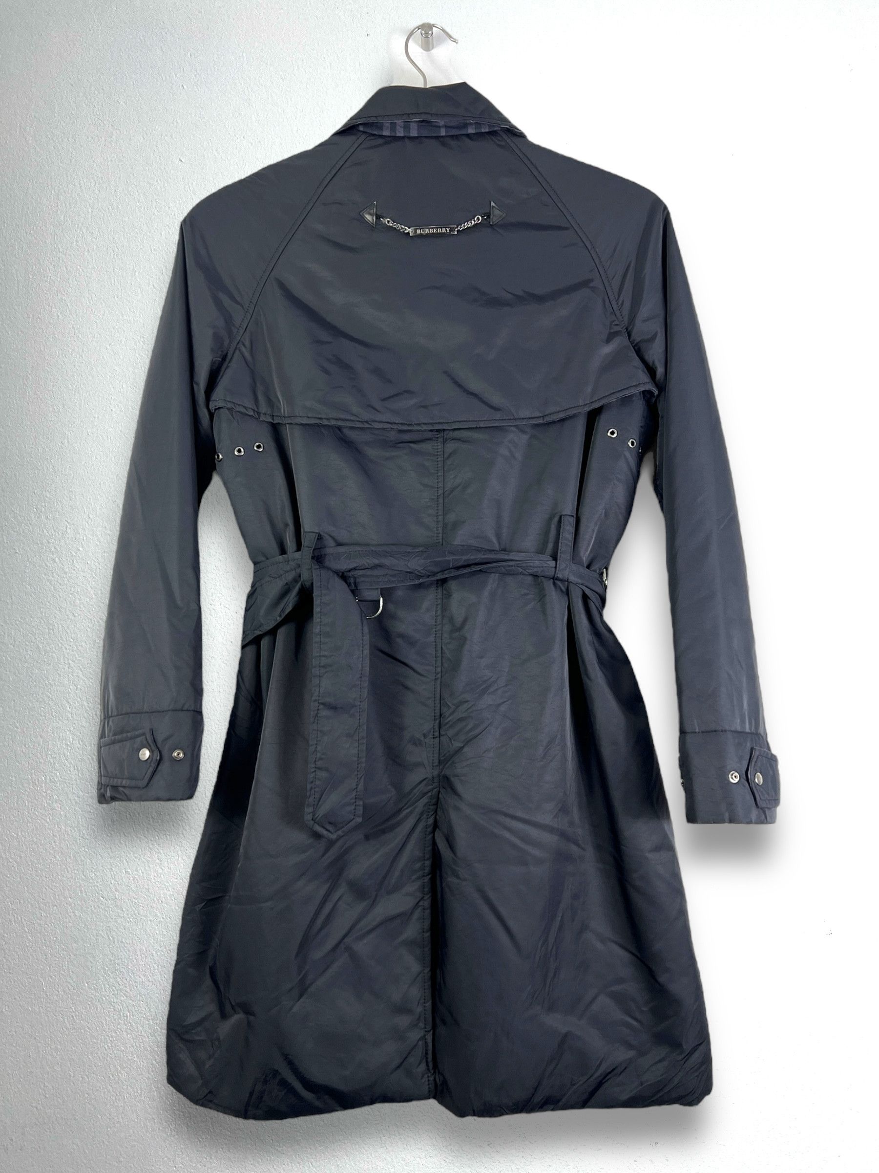 Burberry BURBERRY London Trench Polyester Coat (M) GTMP282 Size M / US 6-8 / IT 42-44 - 14 Thumbnail