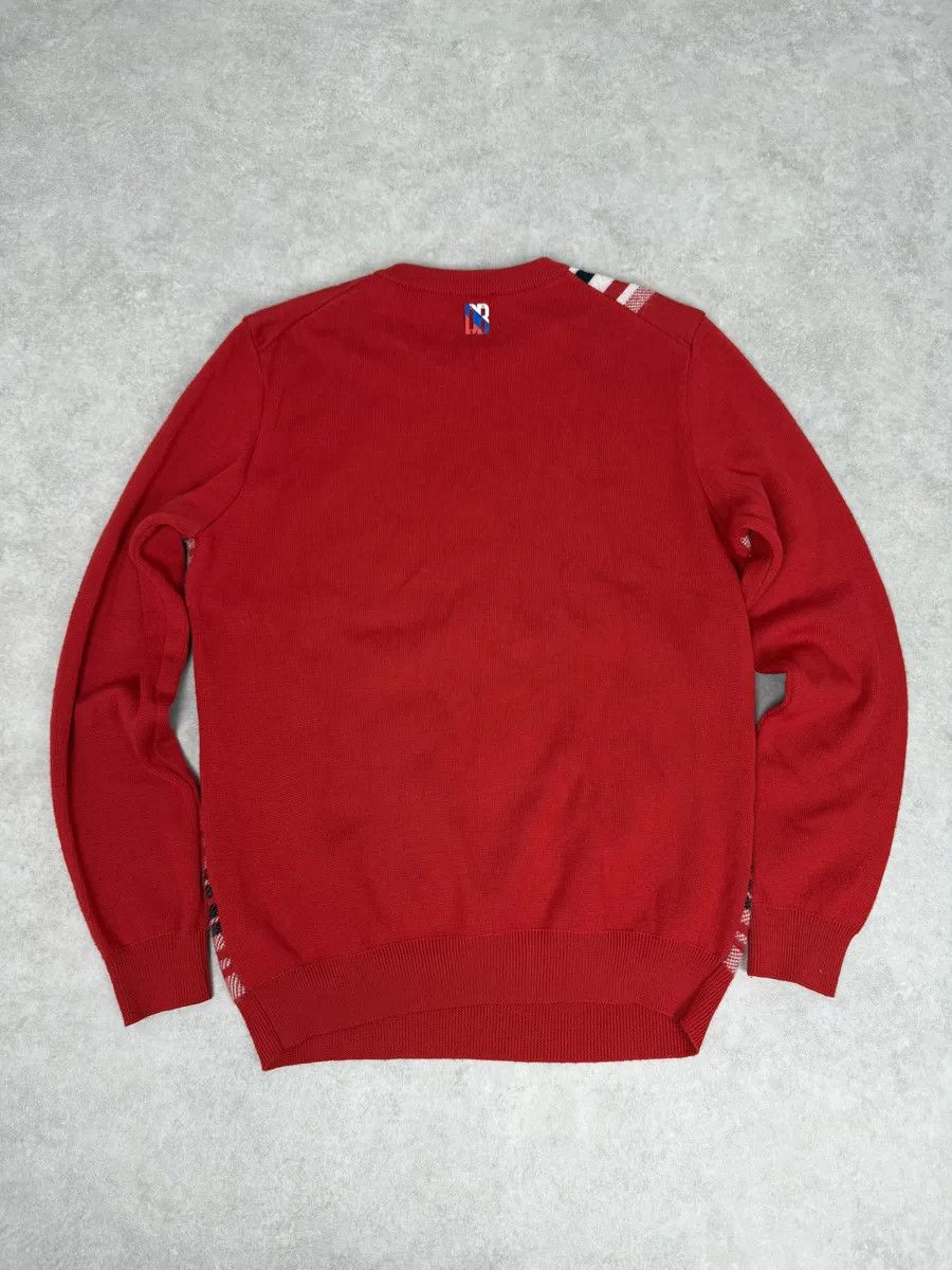 Dirk Bikkembergs Dirk Bikkembergs Red Wool Checkered Sweater Size US S / EU 44-46 / 1 - 5 Thumbnail