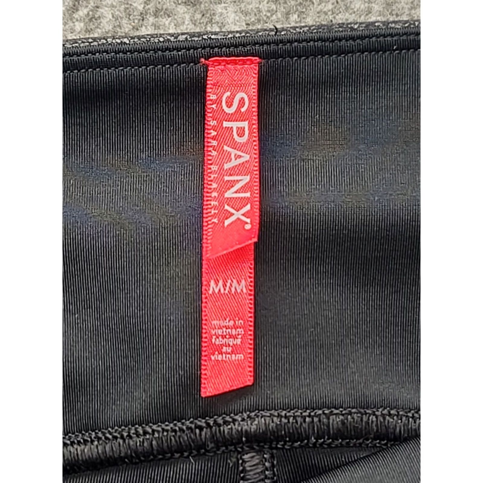 Spanx Spanx Moto Leggings Womens M Faux Leather Ankle High Rise Quilted Black Size M Slimming Shaping Activewear Size 32" / US 10 / IT 46 - 2 Thumbnail
