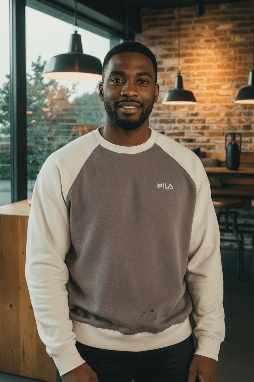 Fila Vintage 2001 FILA Big Spell Out Logo Sweatshirt Size US XL / EU 56 / 4 - 3 Thumbnail