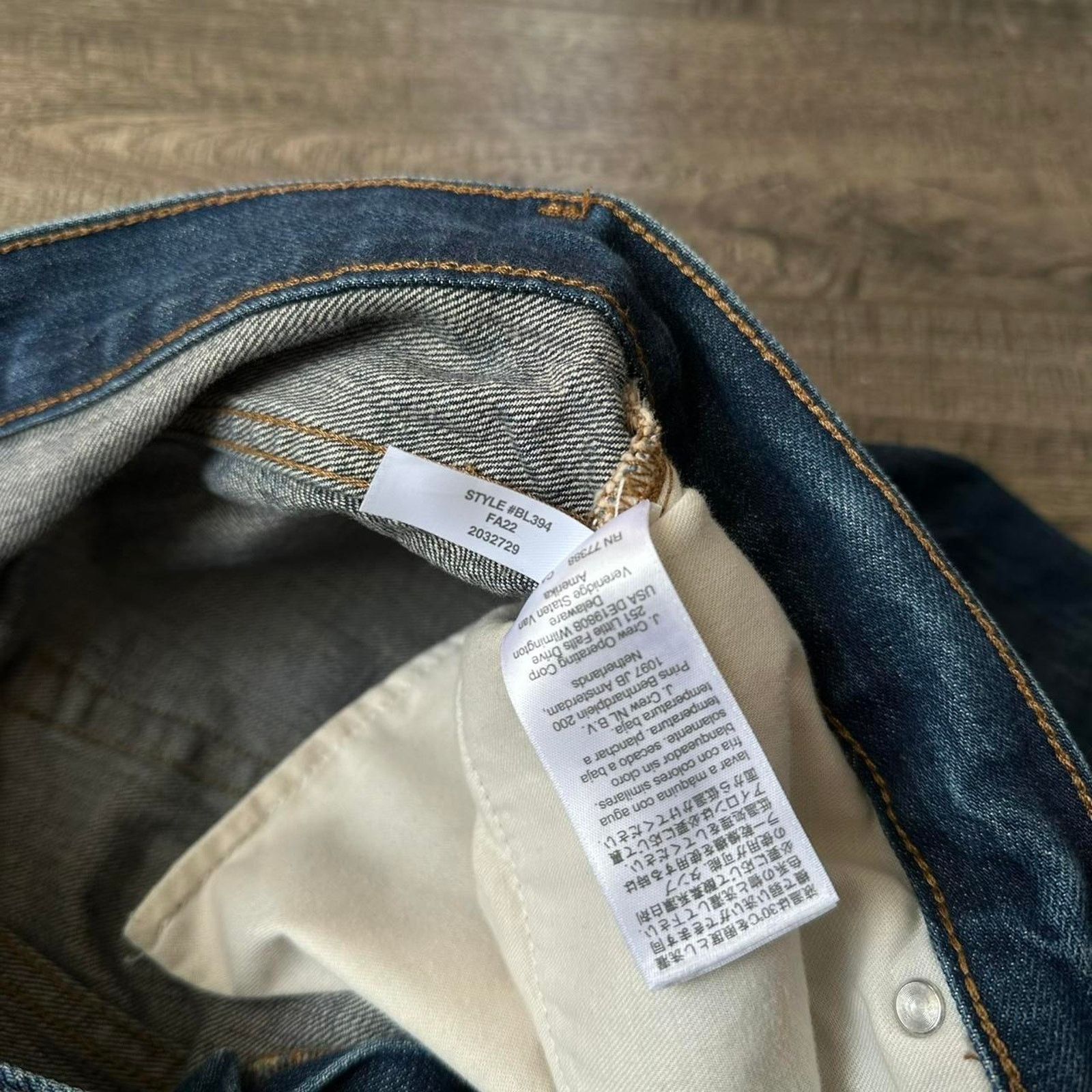 J.Crew × Vintage Dark Blue Indigo PointSur Straight Baggy Selvedge Denim Jean Size US 30 / EU 46 - 7 Thumbnail