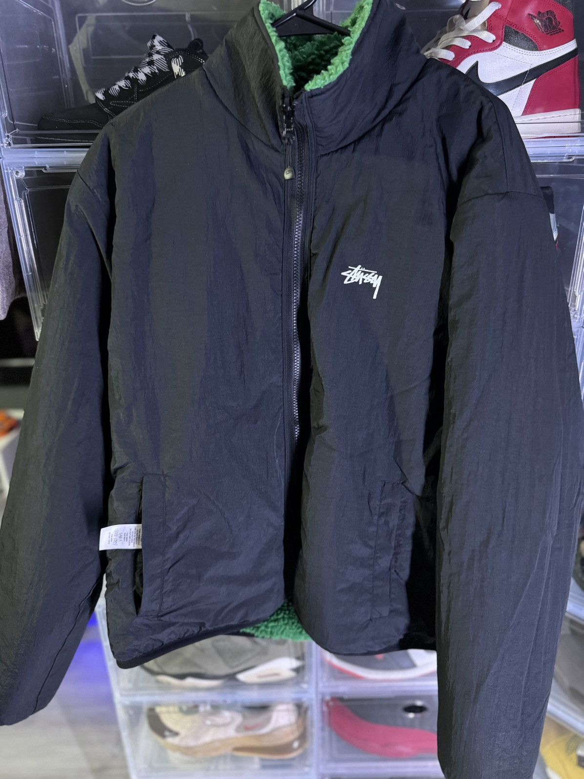 Stussy Stussy sherpa jacket green Size US XL / EU 56 / 4 - 3 Thumbnail