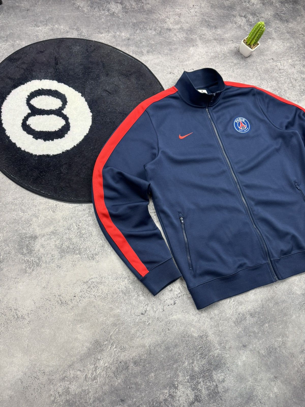 Nike Nike Paris Saint-Germain PSG Track Jacket Full Zip Soccer Size US XL / EU 56 / 4 - 2 Thumbnail