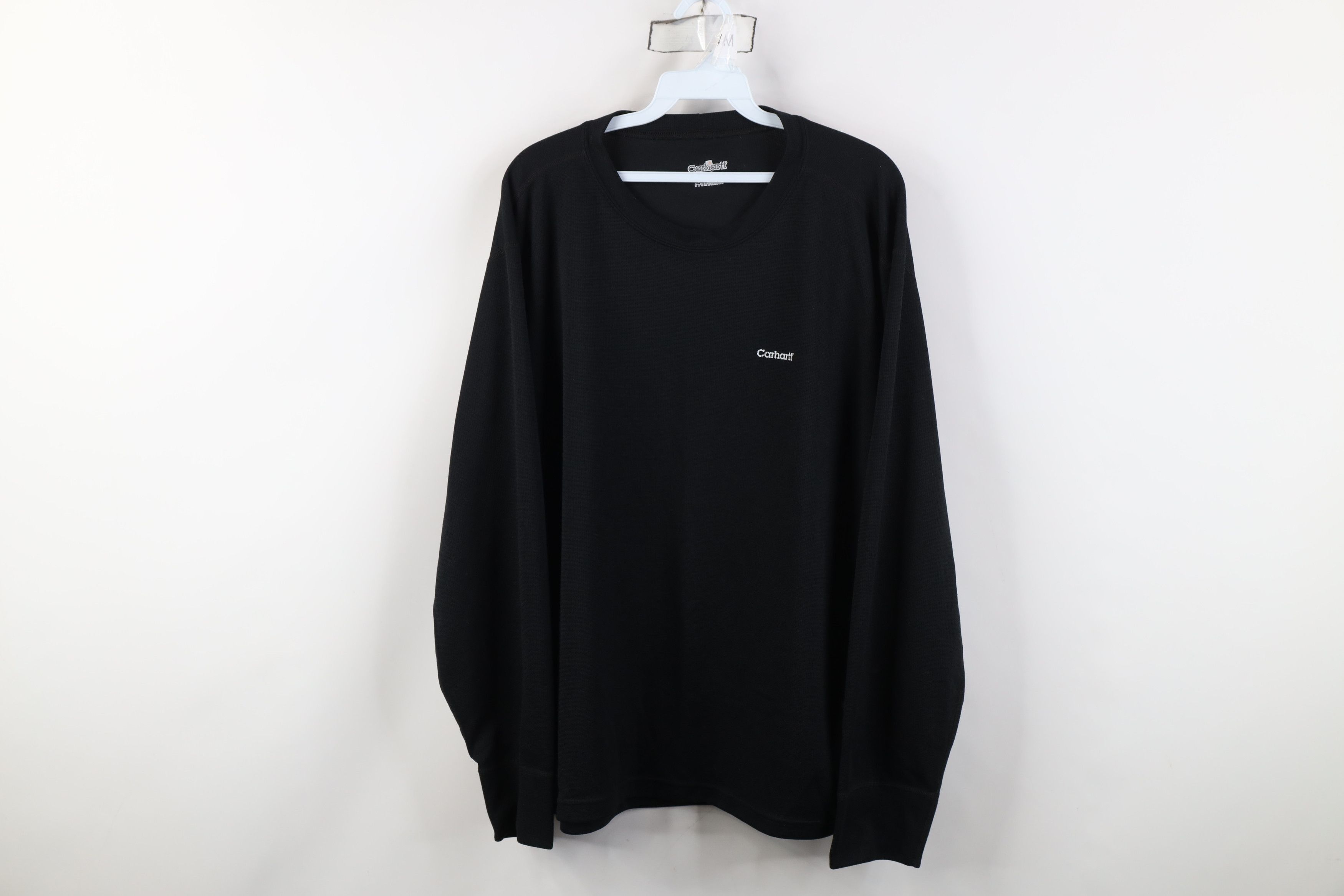 Carhartt Vintage Y2K Carhartt Thermal Knit Long Sleeve T-Shirt Black Size US XXL / EU 58 / 5 - 1 Thumbnail