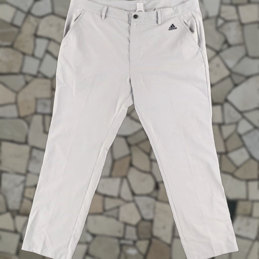 Adidas Adidas Golf Pants Gray Men 40/32 Polyester Microfiber Regular Fit Chino Casual Men's Pants 40 Gray Golf Size US 40 / EU 56 - 1 Thumbnail