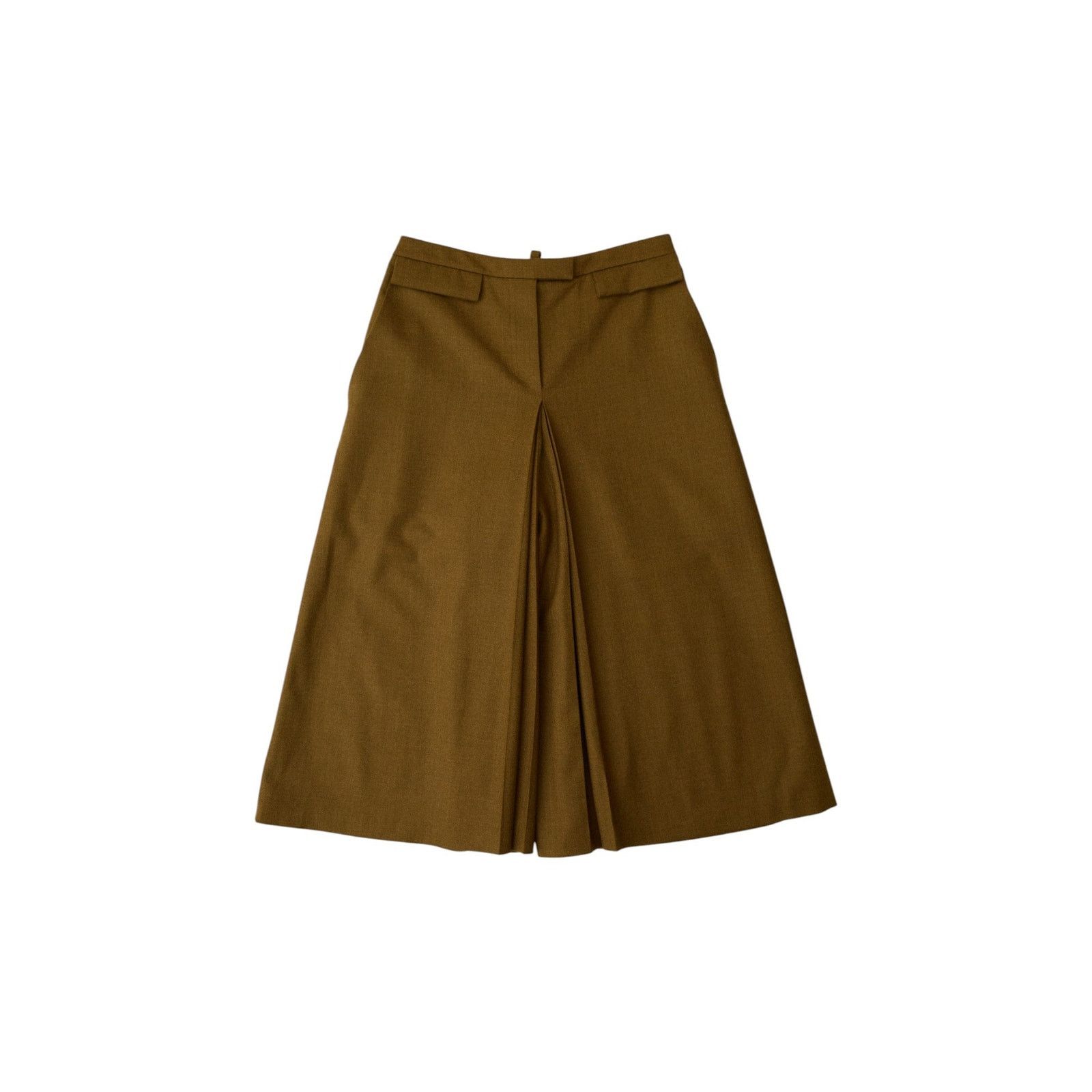 Hermes by Jean paul Gaultier Wool Pleated Skirt Trousers Size 26" / US 2 / IT 38 - 1 Thumbnail