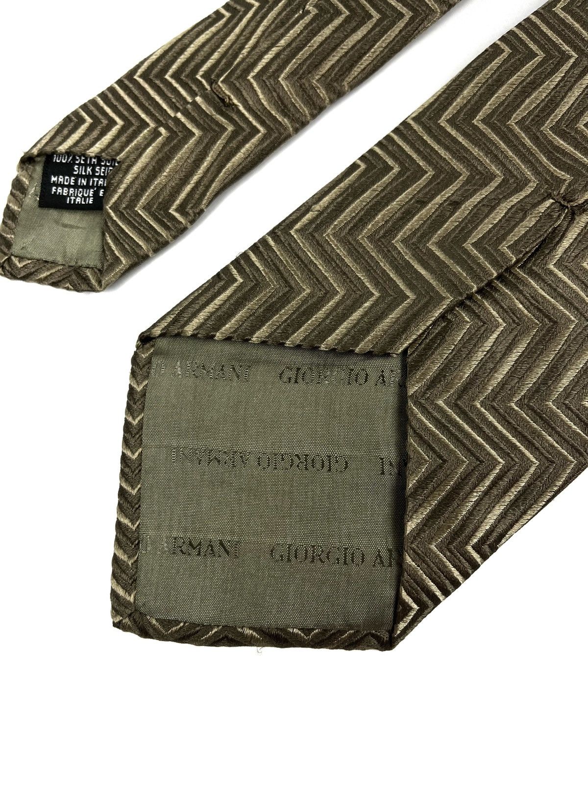 Giorgio Armani Giorgio Armani tie 100% silk cravatte striped style Size ONE SIZE - 4 Thumbnail