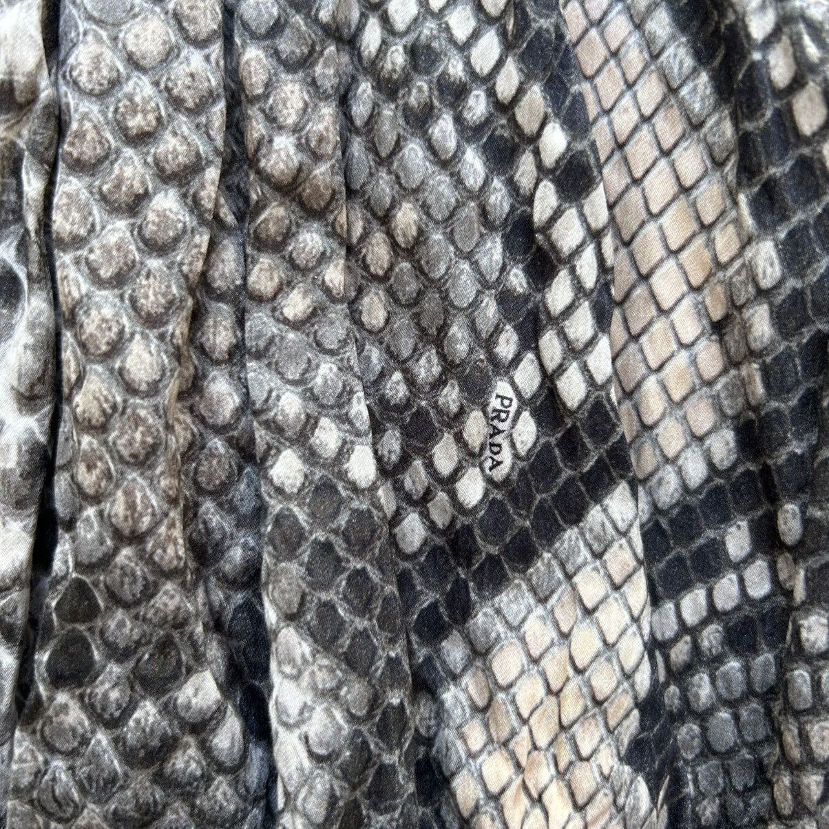 Prada Vintage Prada Snakeskin Print Wrinkled Dress Spring 2009 Size XS / US 0-2 / IT 36-38 - 6 Thumbnail