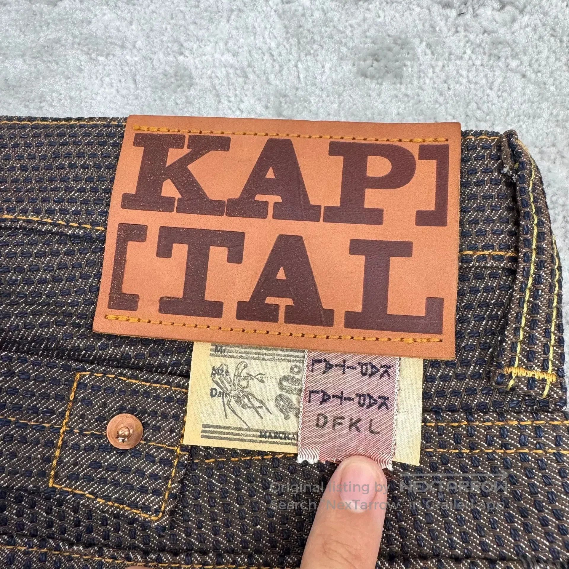 Kapital Kapital Century Khaki Dyed Denim Pants. Size US 32 / EU 48 - 8 Thumbnail