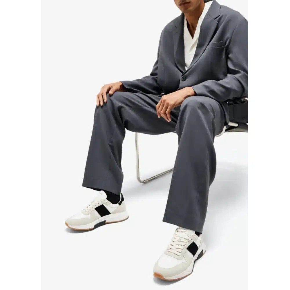 Tom Ford o1loc1c0325 J1262 Jagga Low-Top Sneakers in White Size US 9 / EU 42 - 3 Thumbnail
