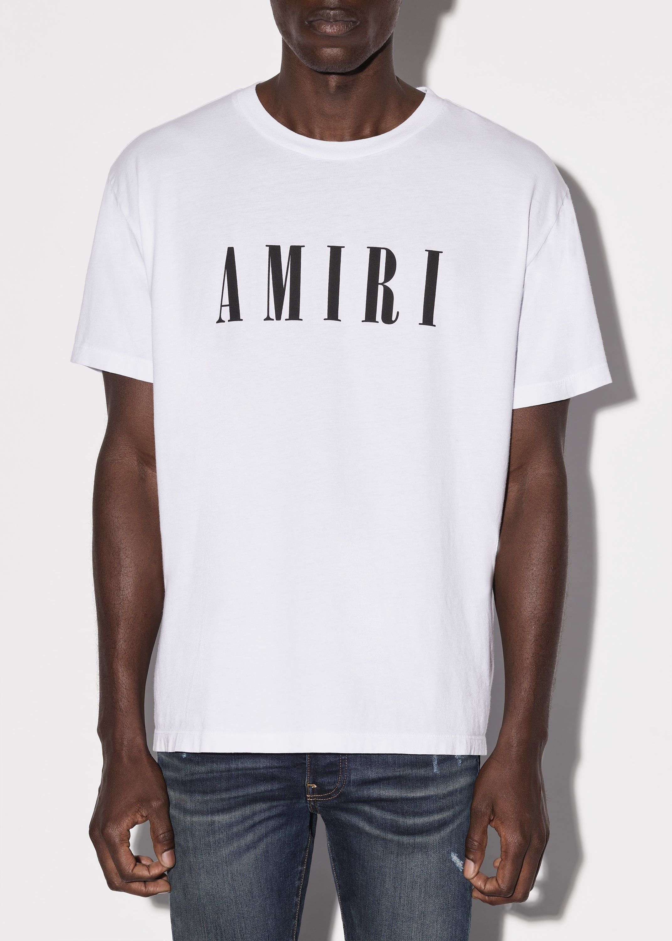 Amiri oc11z0225 Core Logo Short Sleeve T-Shirt in White Size US M / EU 48-50 / 2 - 5 Thumbnail