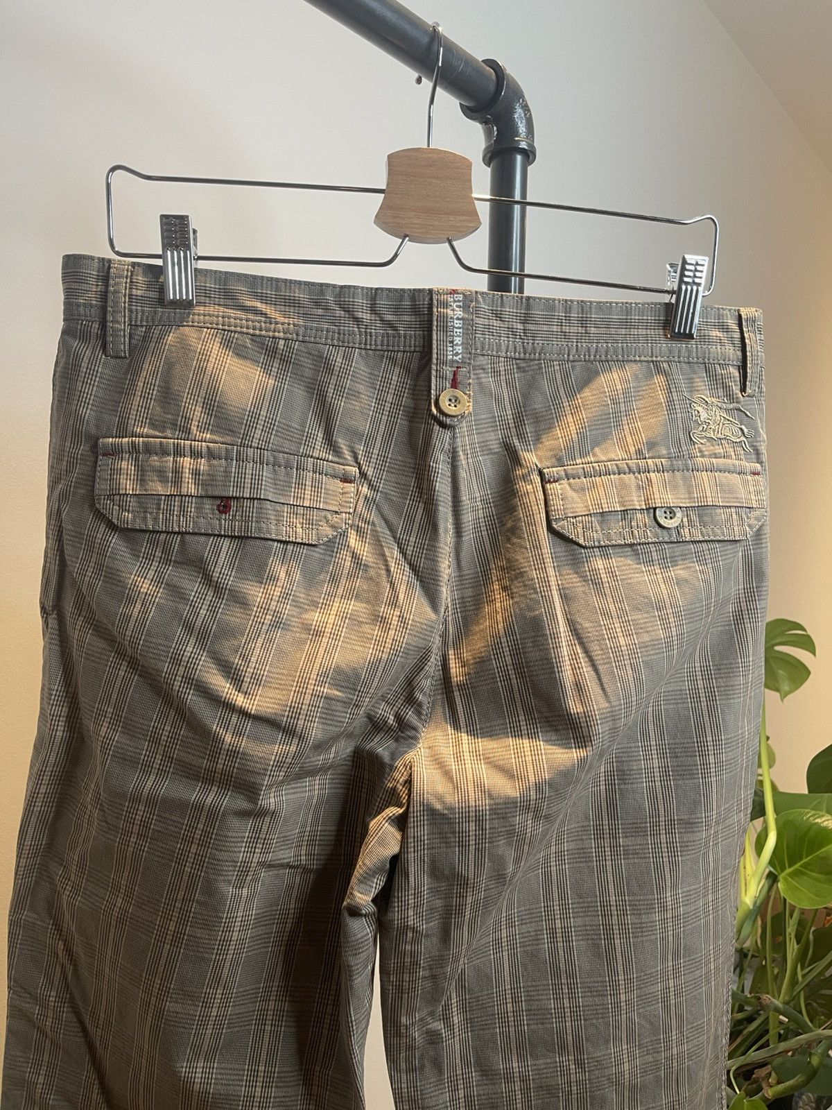 Burberry Burberry London Plaid Cotton Trousers (Vintage, Size 30–32) Size US 33 - 6 Thumbnail