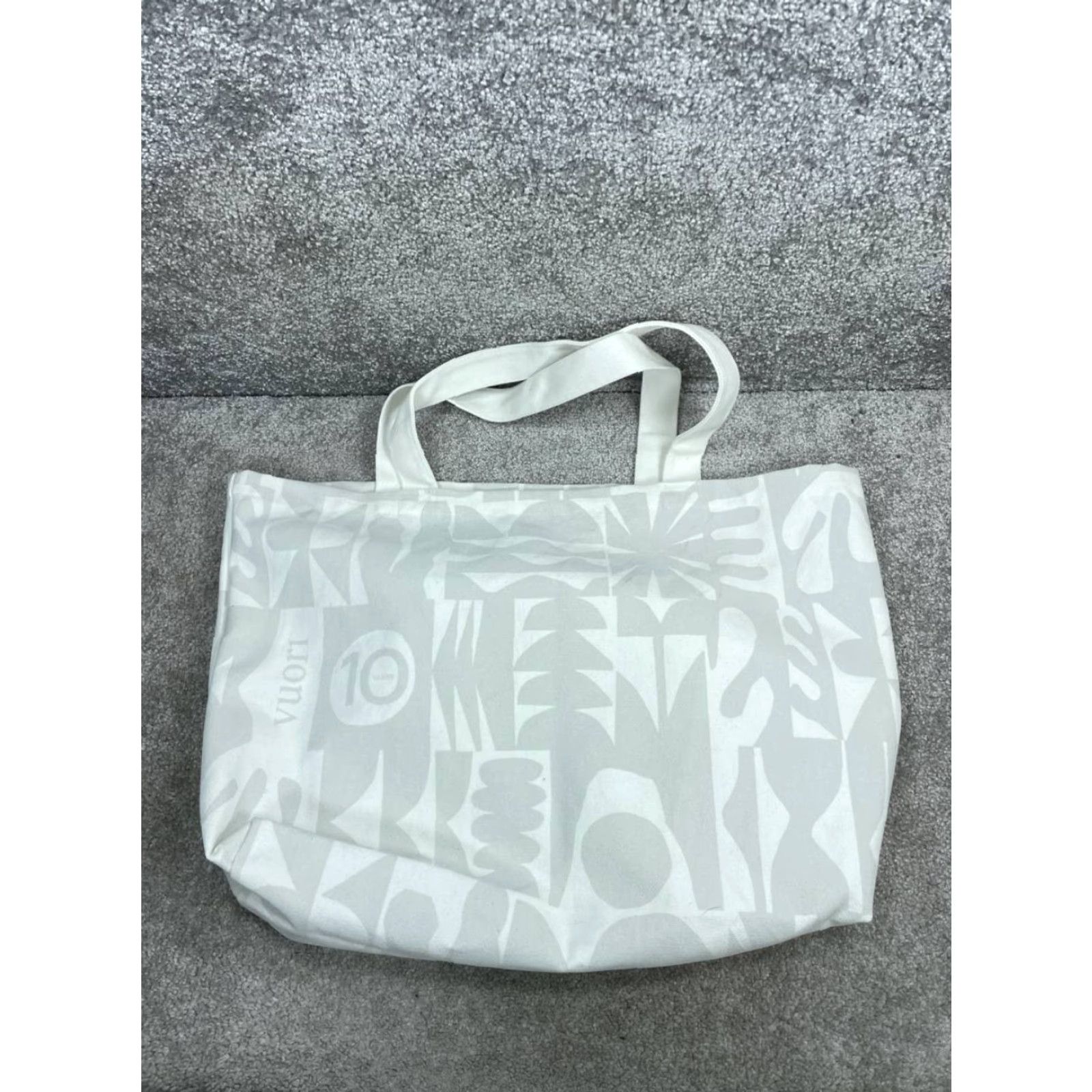 Vera Bradley Vuori Bags Womens Tote White Cotton Double Handle Strap Celebrating a Decade Size ONE SIZE - 3 Thumbnail