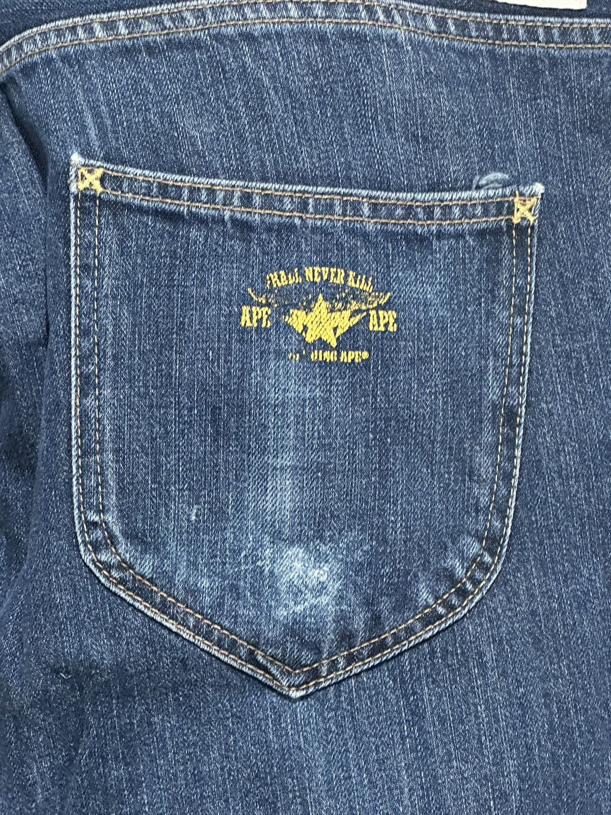 Bape A Bathing Ape Made by Human Denim Pants Size US 34 / EU 50 - 6 Thumbnail